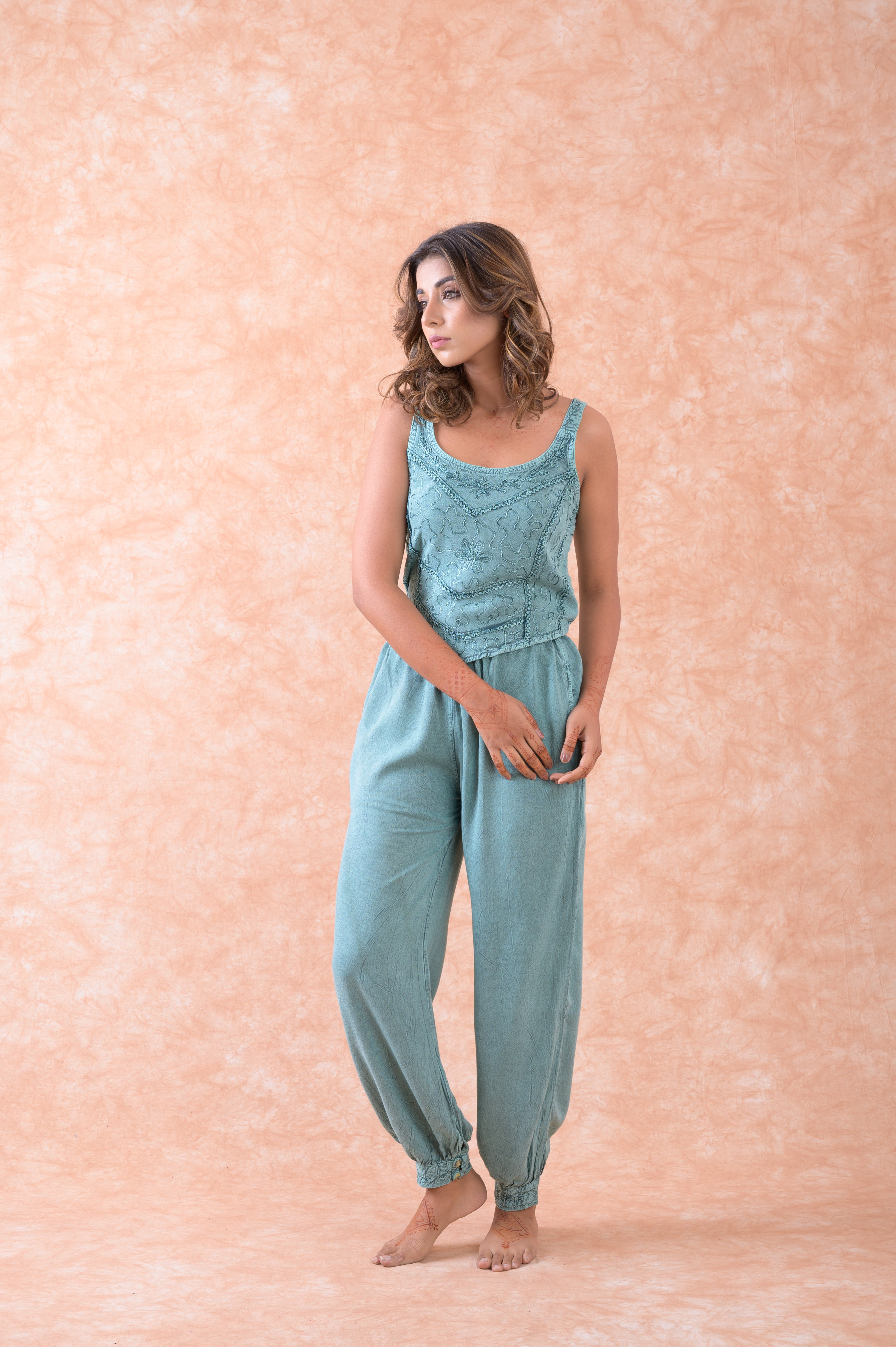 Tie Front Harem Pants