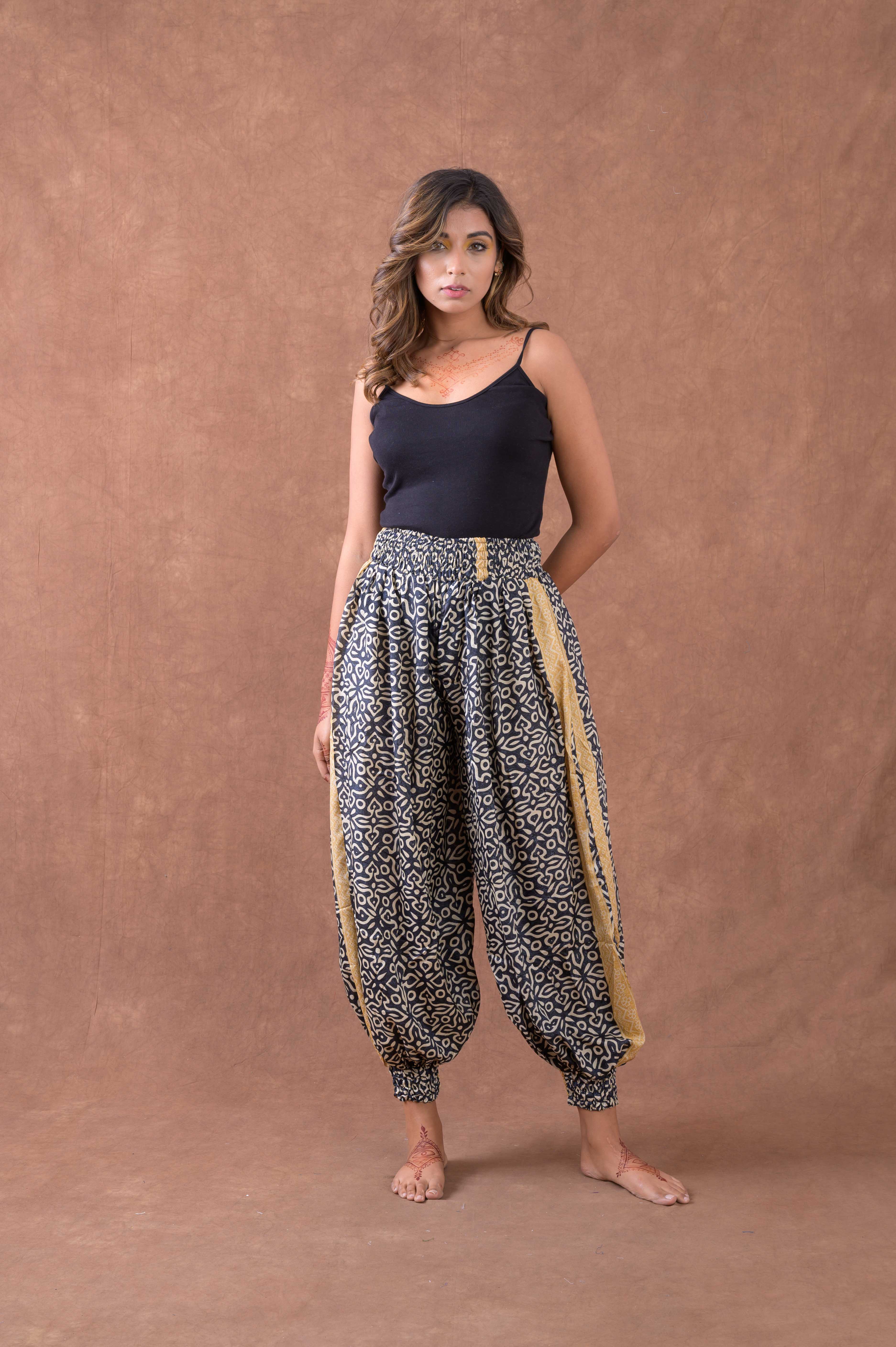 Solid Front Knot Pants