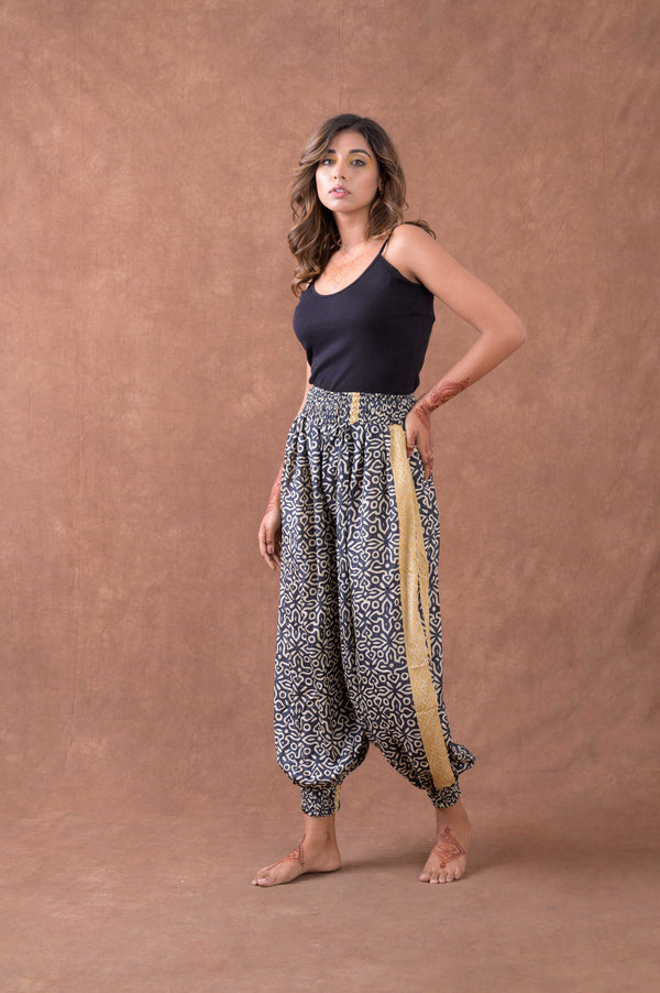 Solid Front Knot Pants