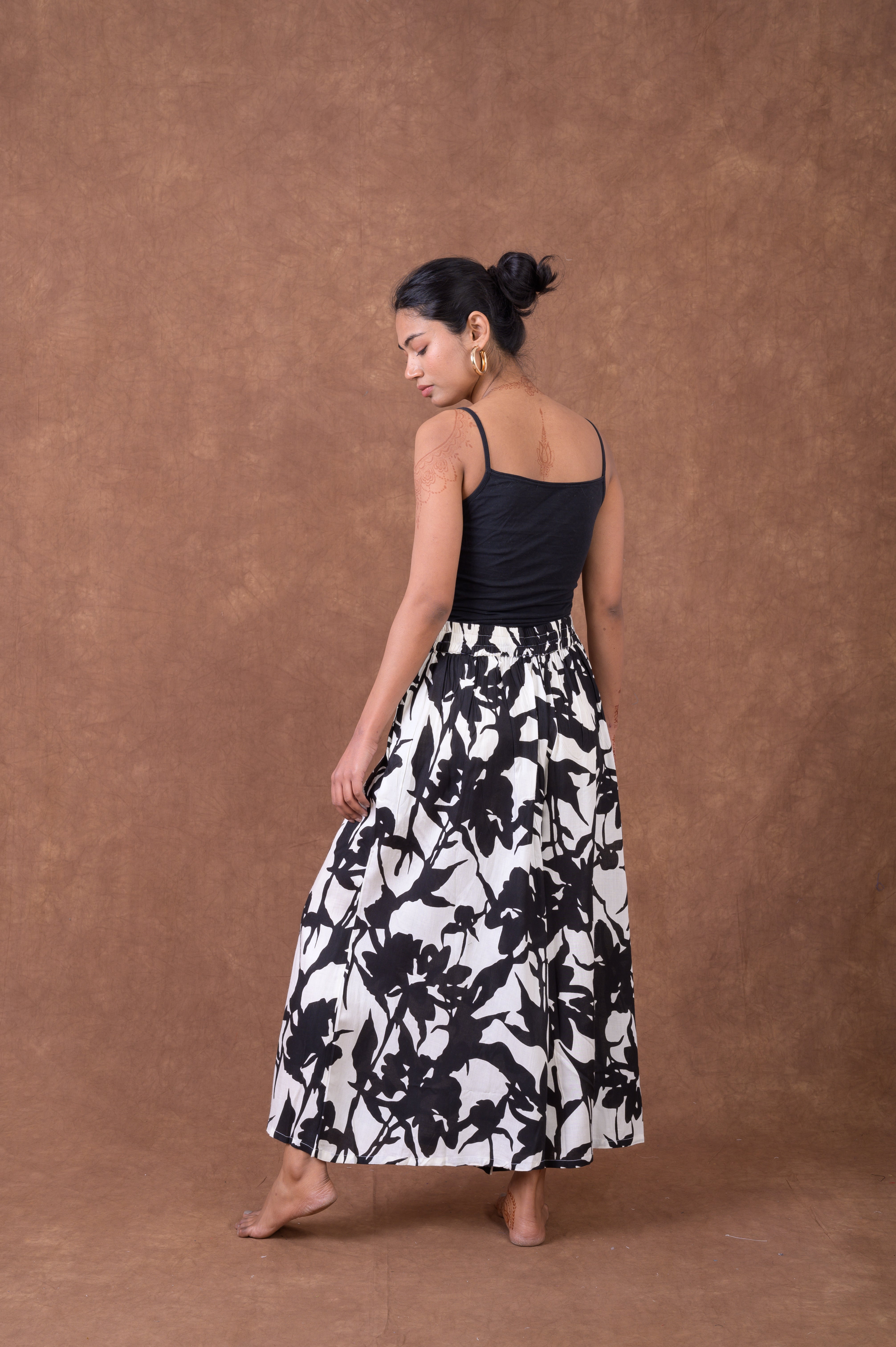 Print Pants - Black