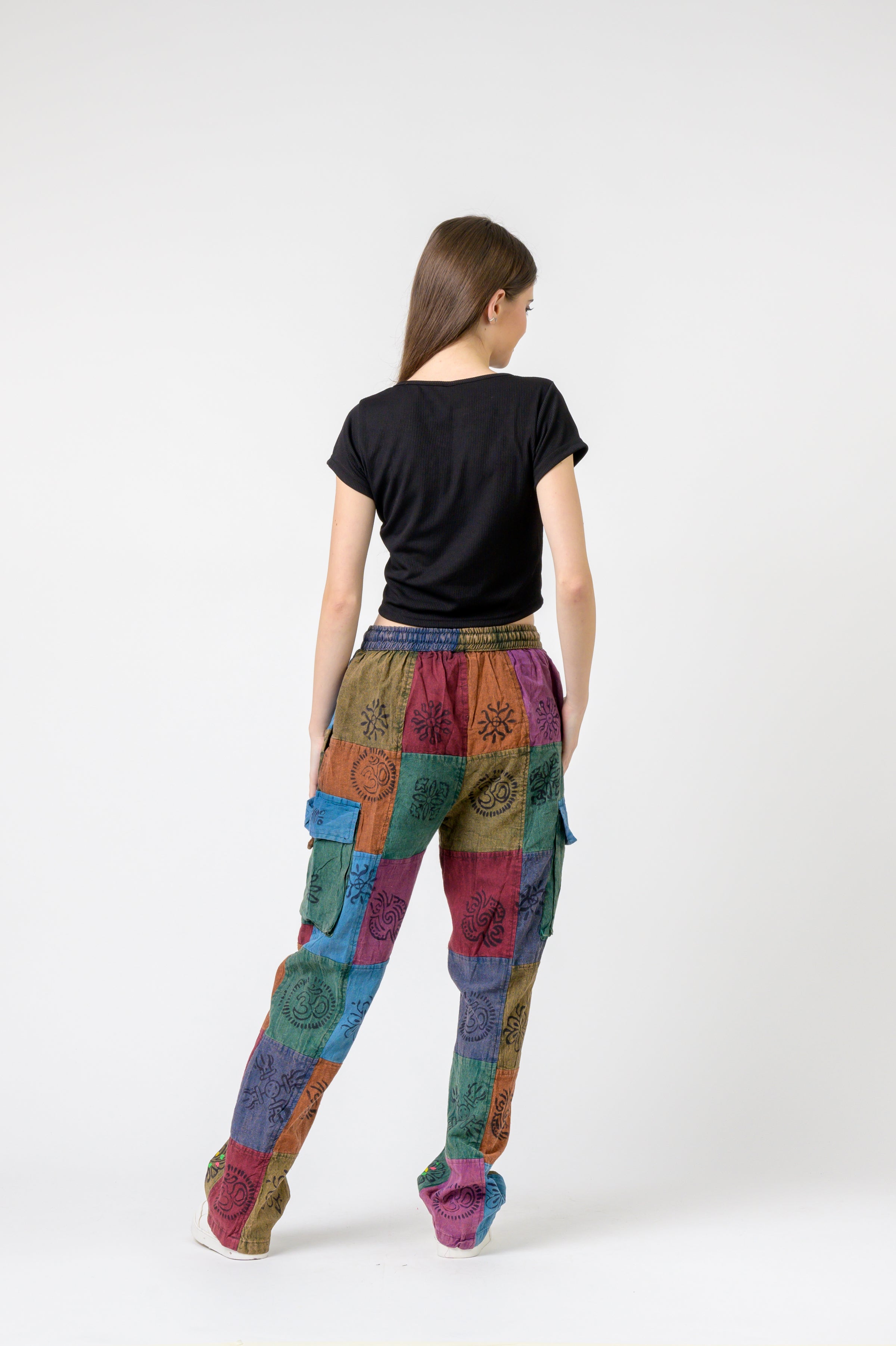 Tie Waist Cargo Pants