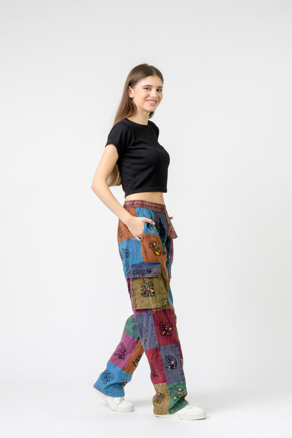 Tie Waist Cargo Pants