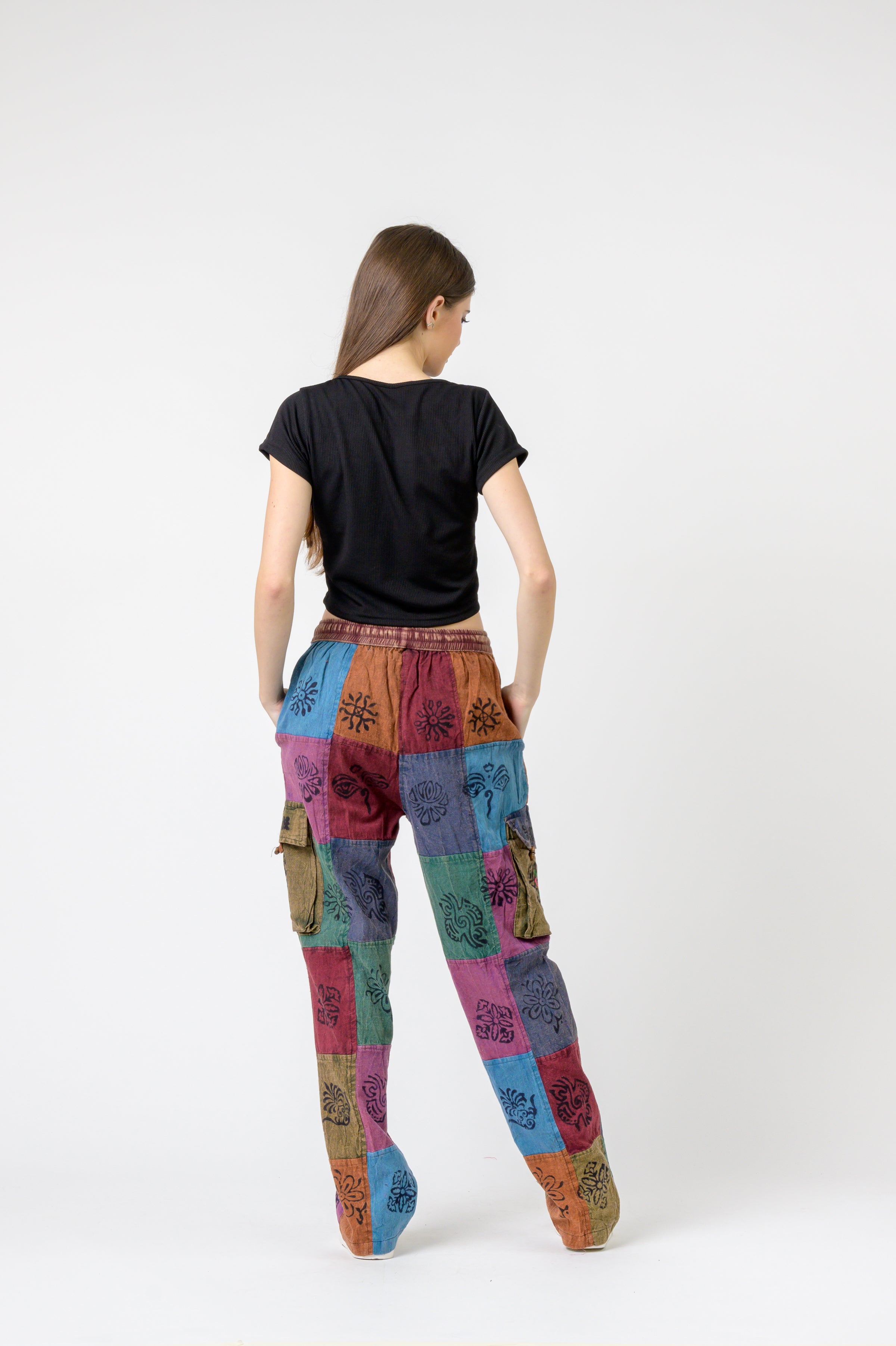 Tie Waist Cargo Pants