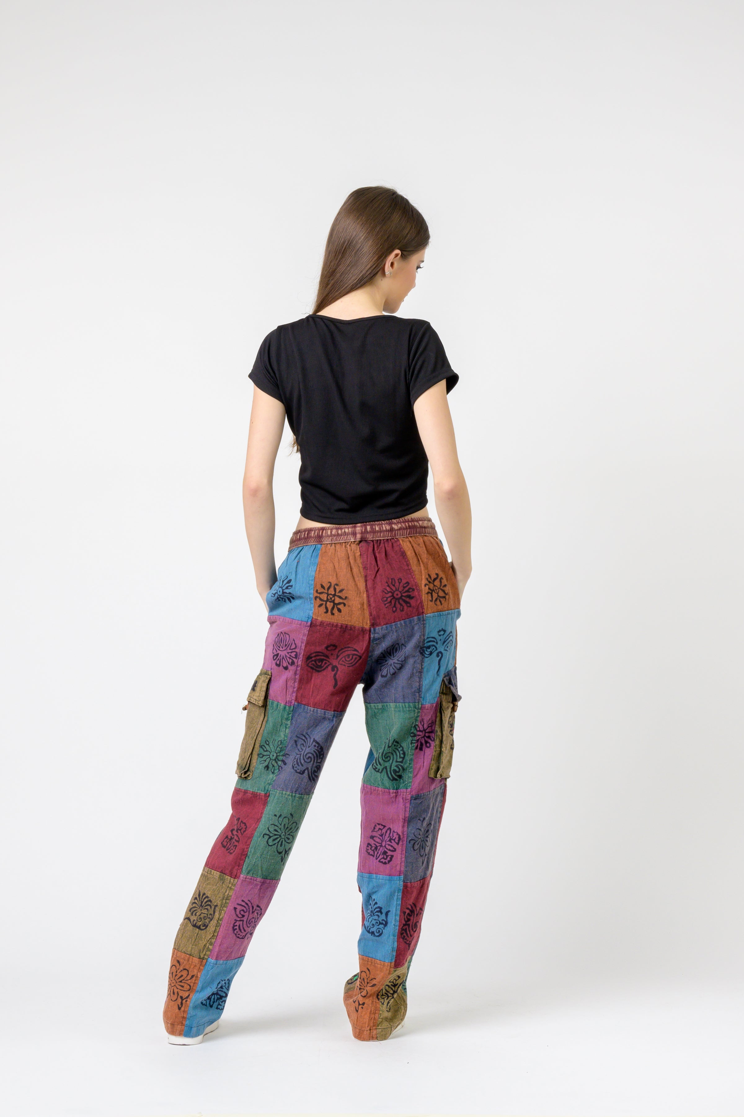 Tie Waist Cargo Pants