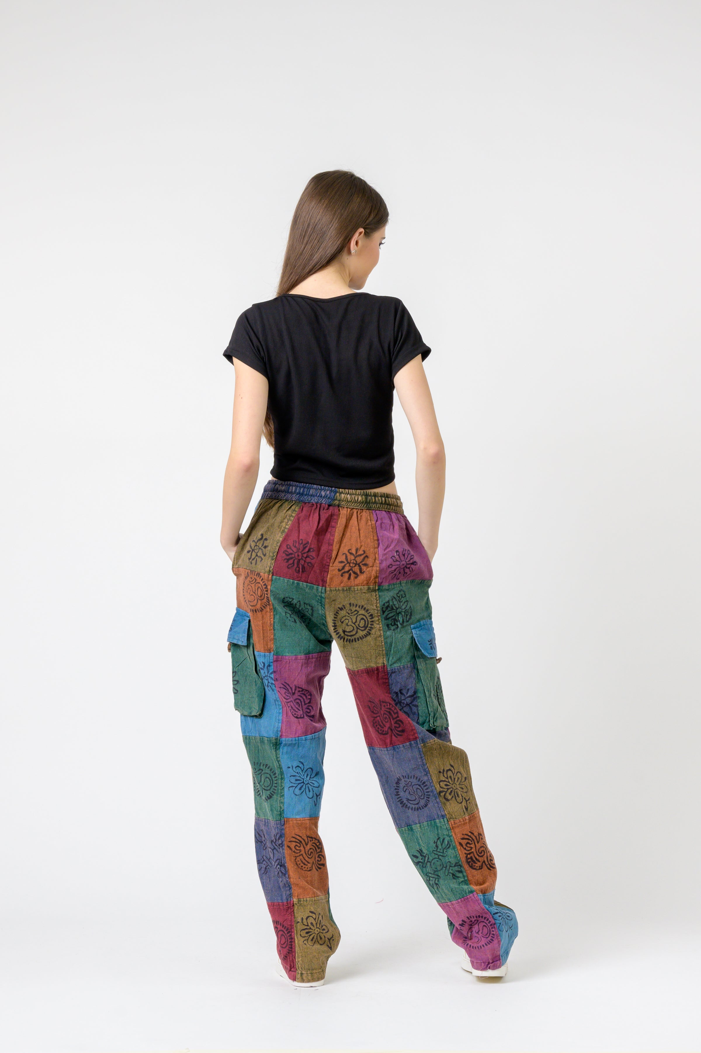 Tie Waist Cargo Pants