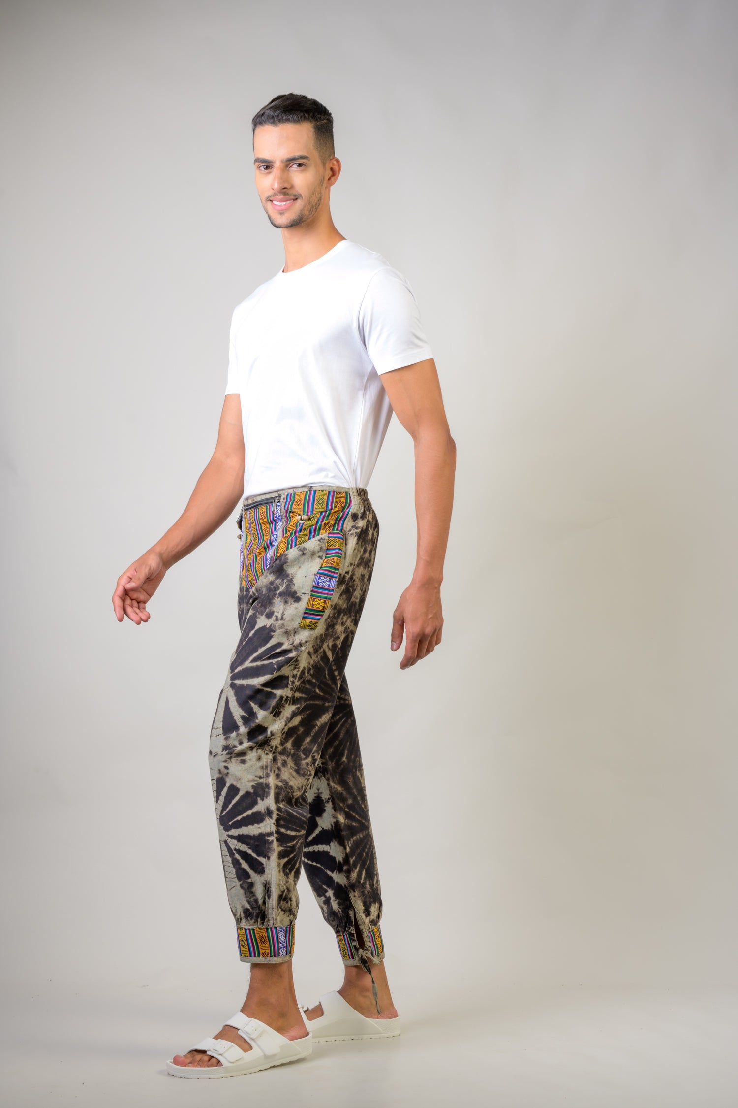 Cotton Tai-Dai Trouser - Black