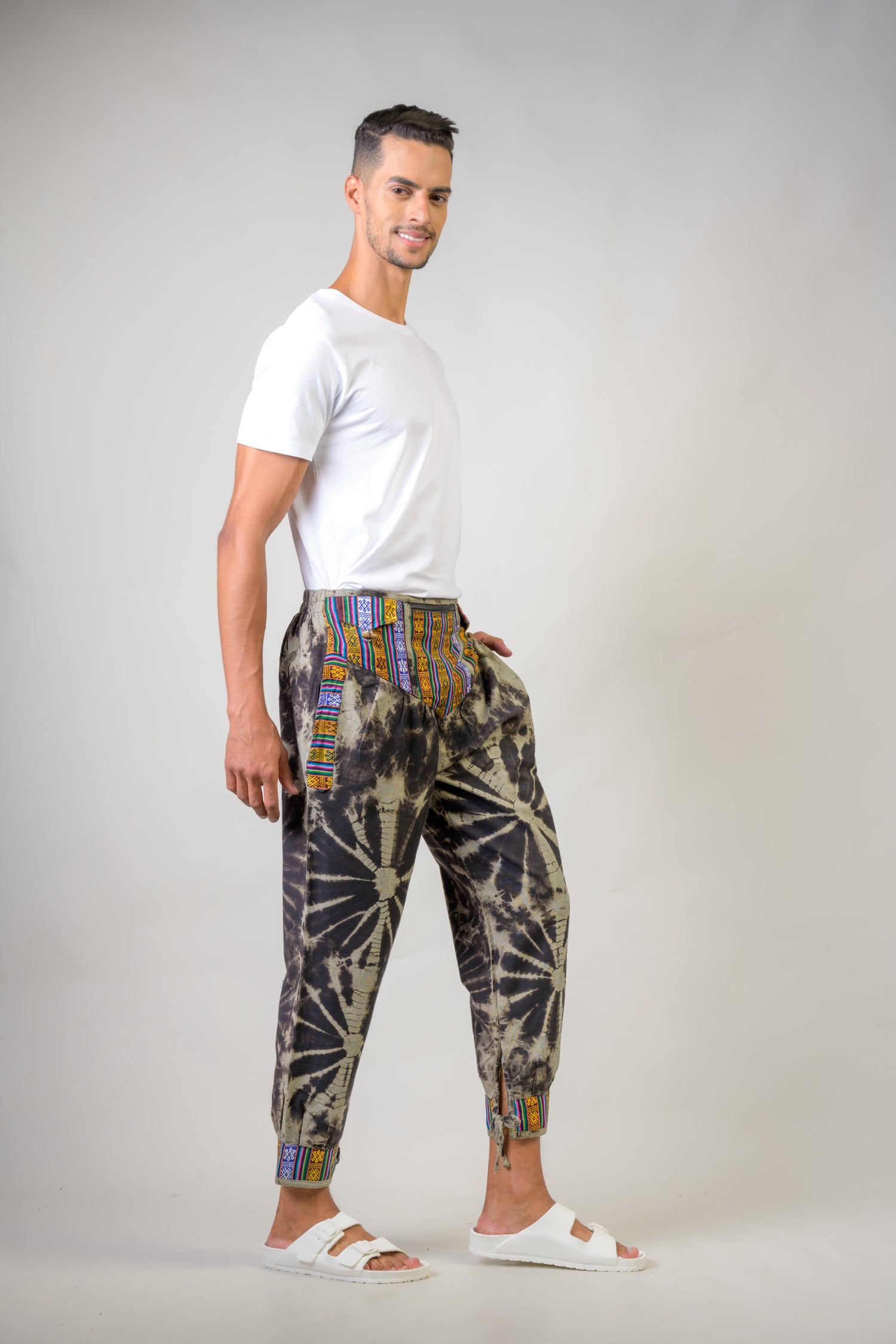 Cotton Tai-Dai Trouser - Black