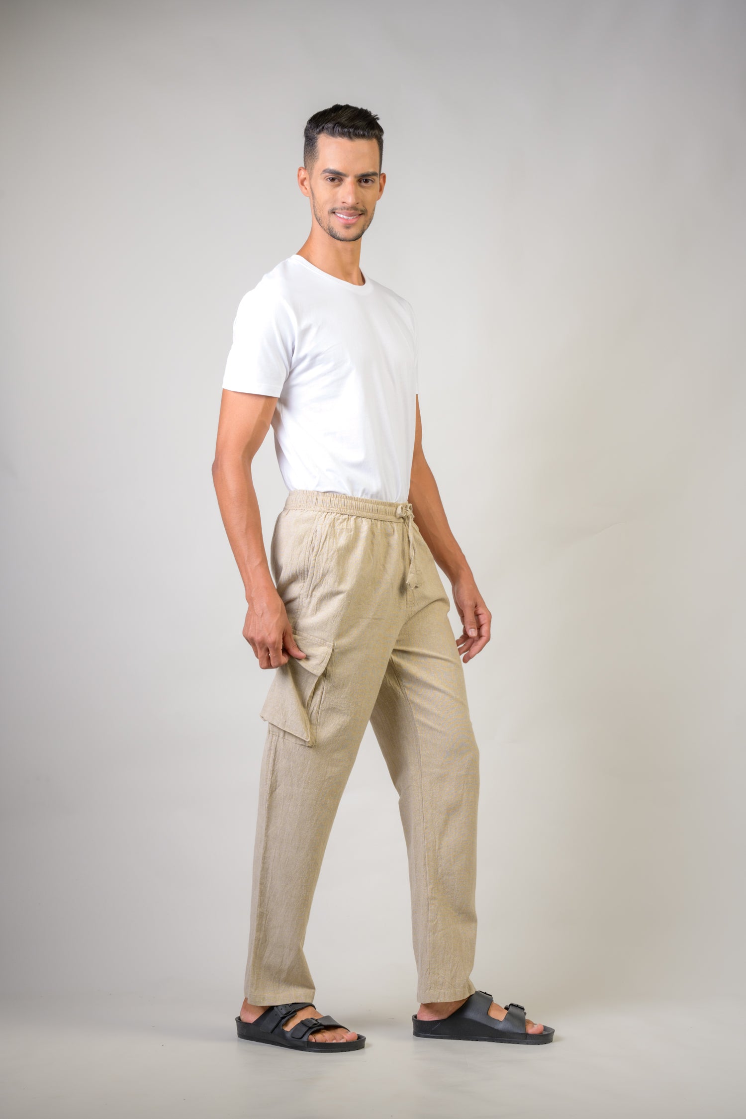 Solid Cargo Trouser - Hemp