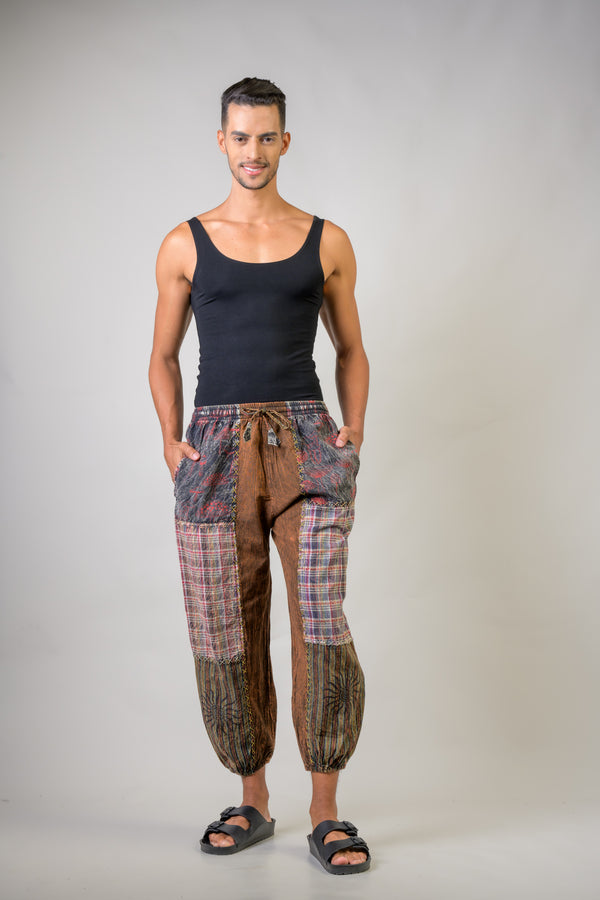 Multicolor Patch Pants