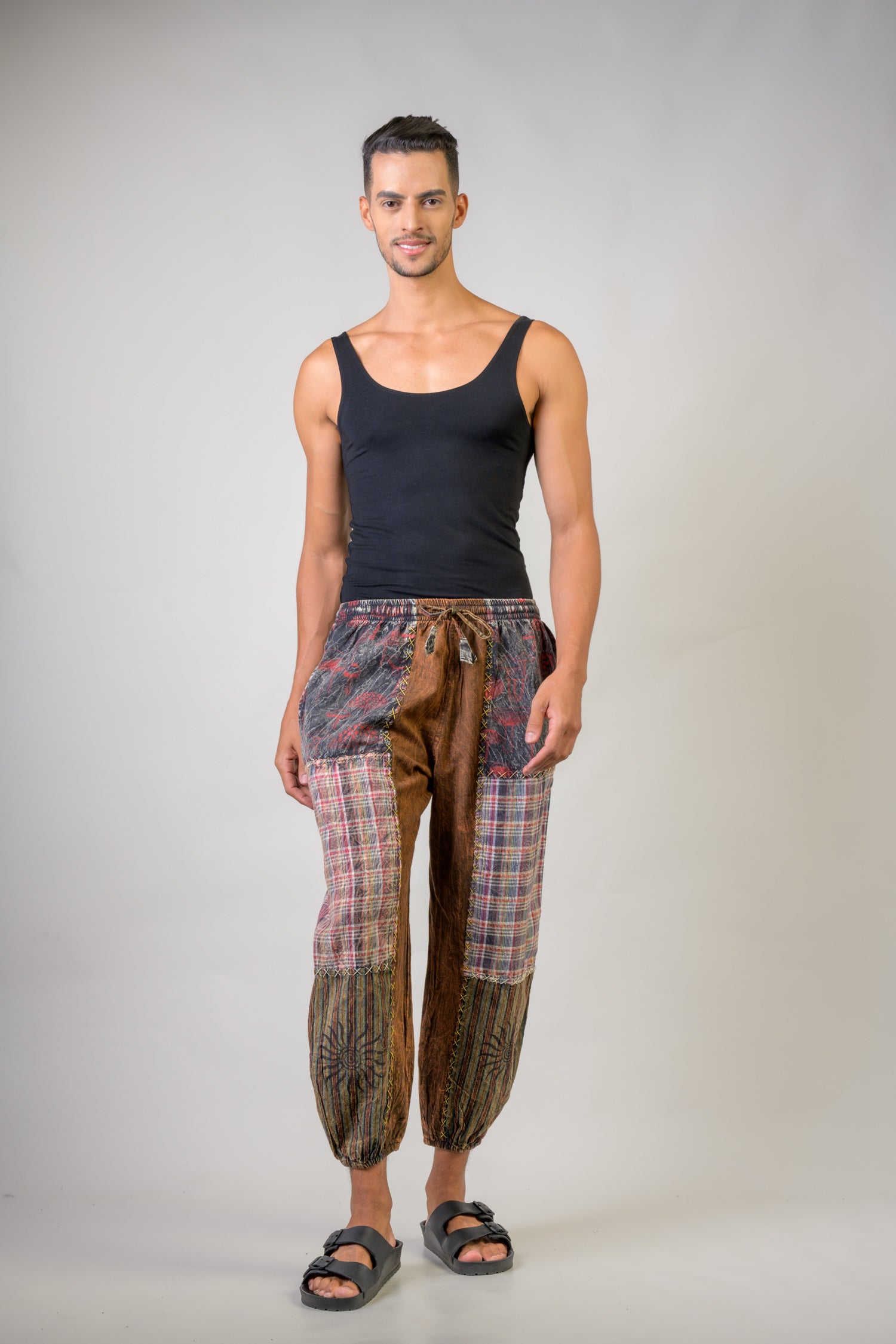 Multicolor Patch Pants