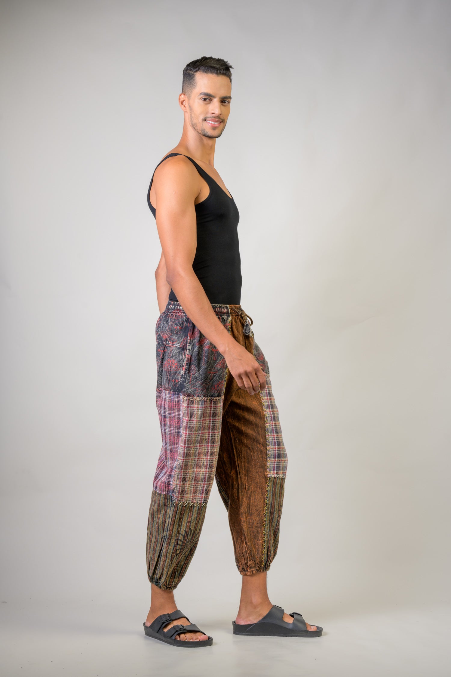 Multicolor Patch Pants