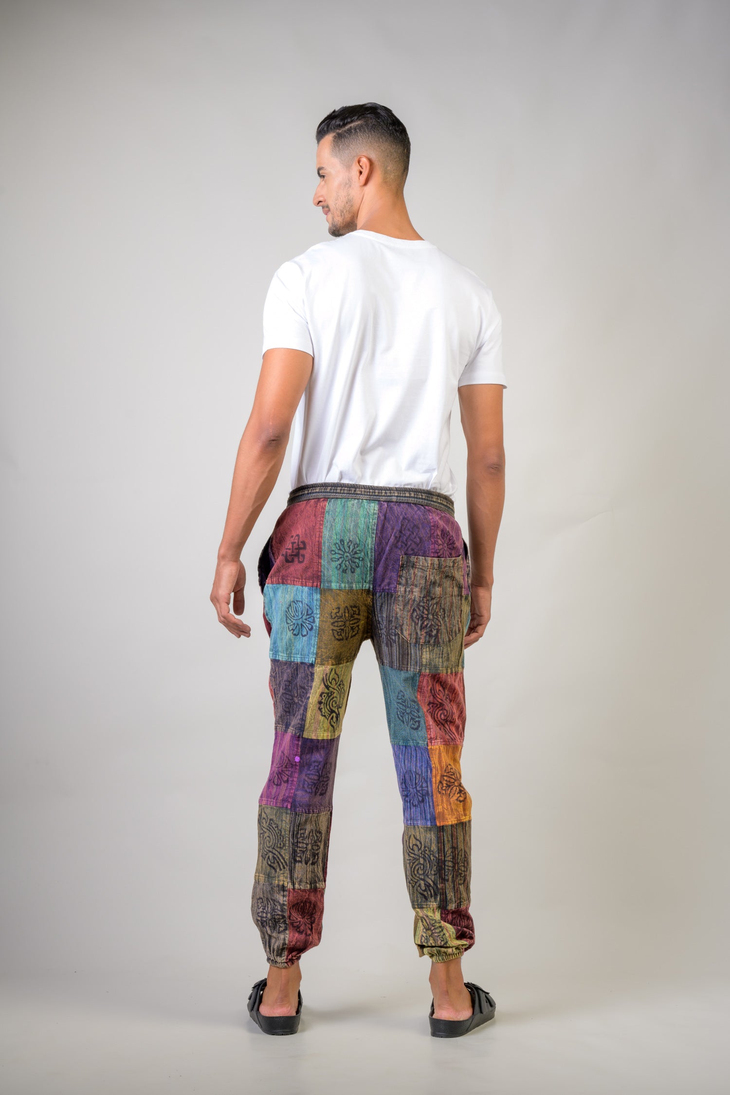 Patch Cargo Pants - Red