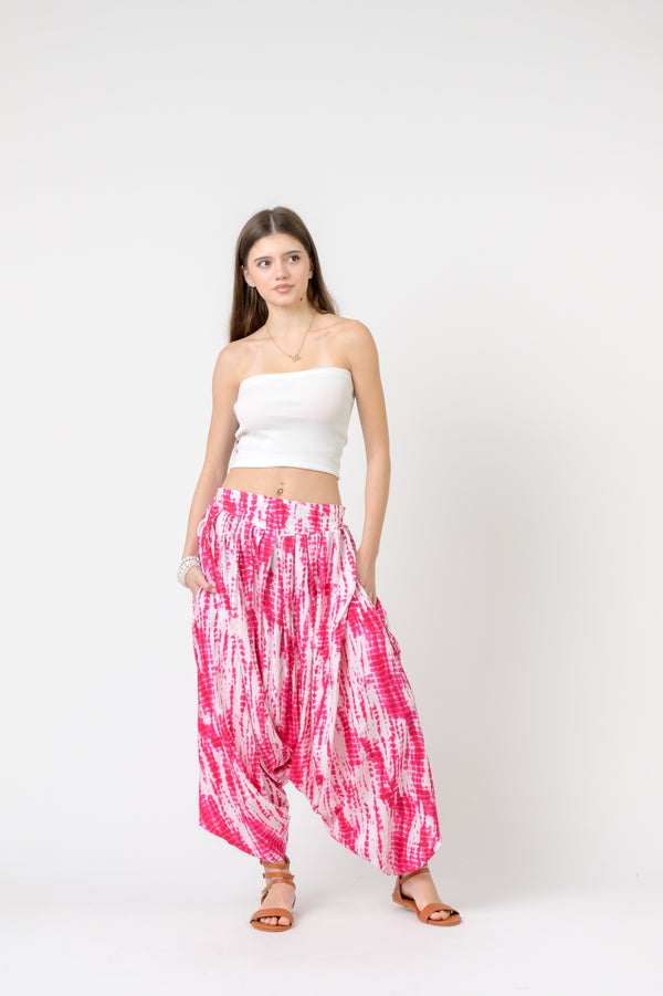 Malibu Tie-Dye Pants - Pink