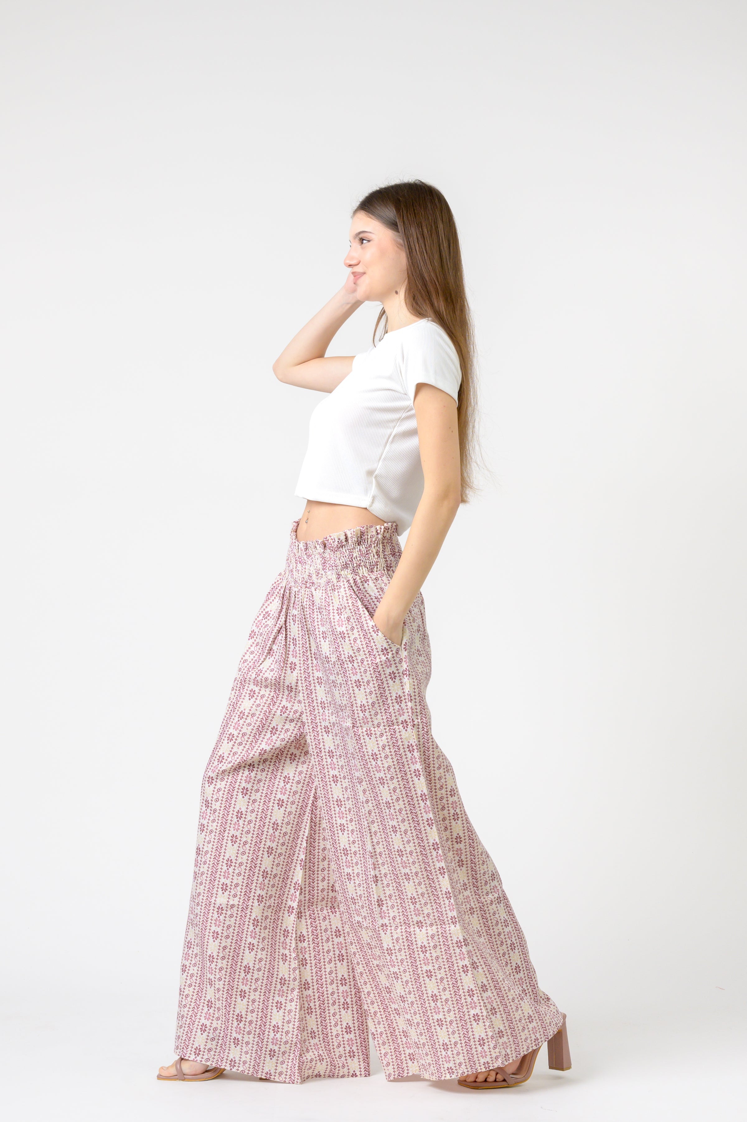 Flower Print Palmas Pants