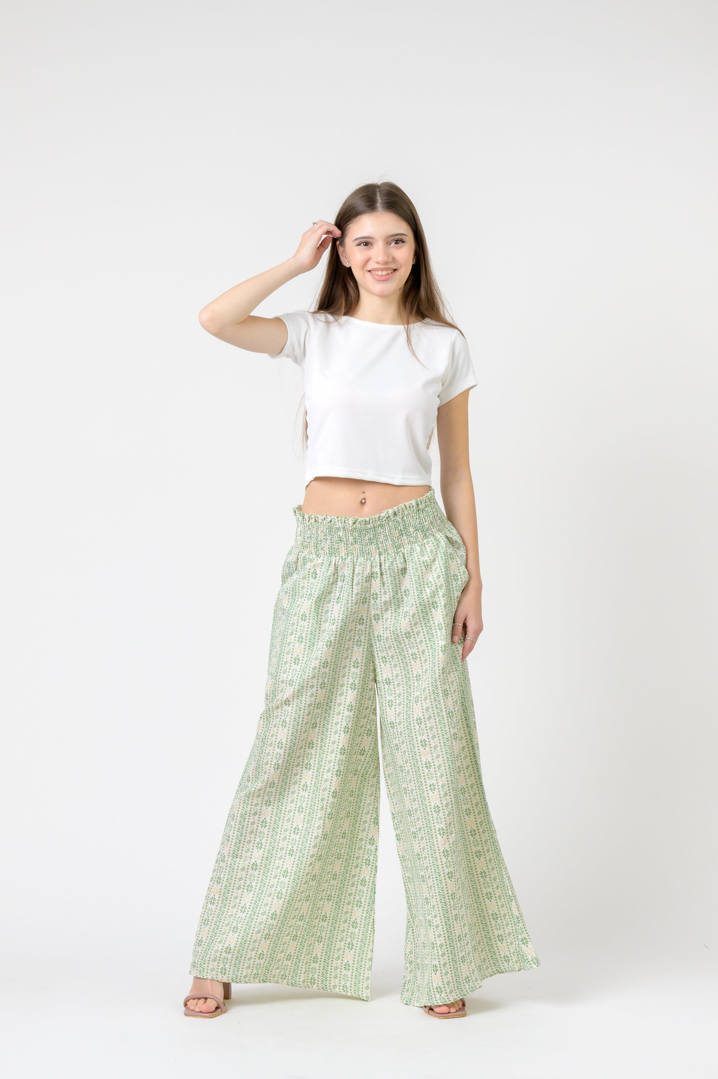 Flower Print Palmas Pants