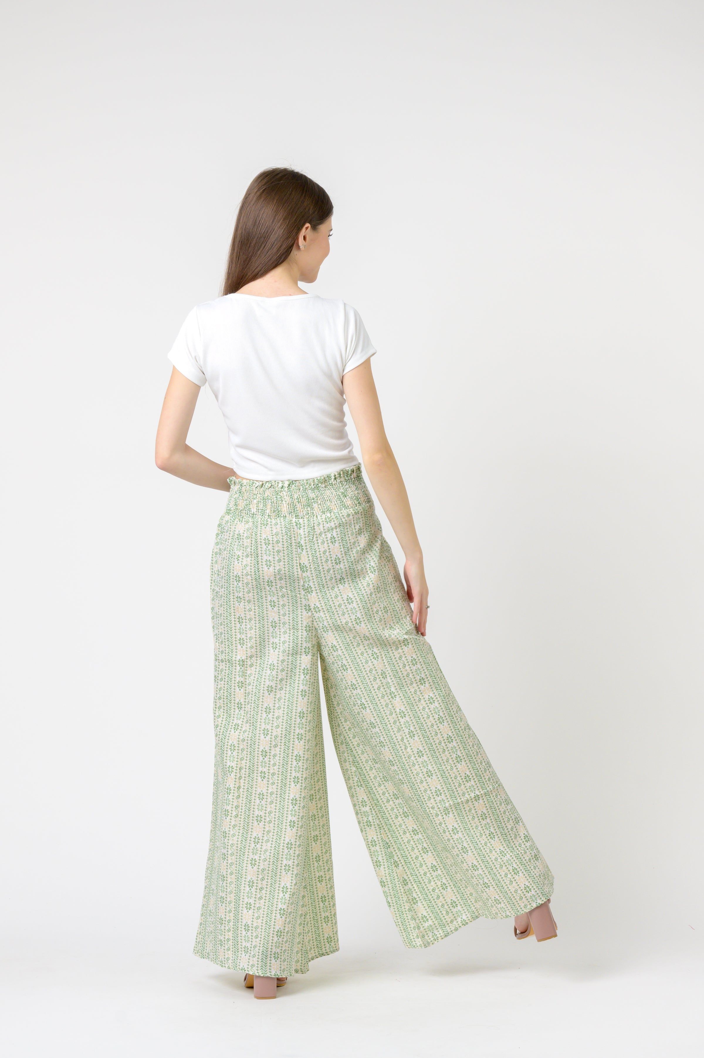 Flower Print Palmas Pants