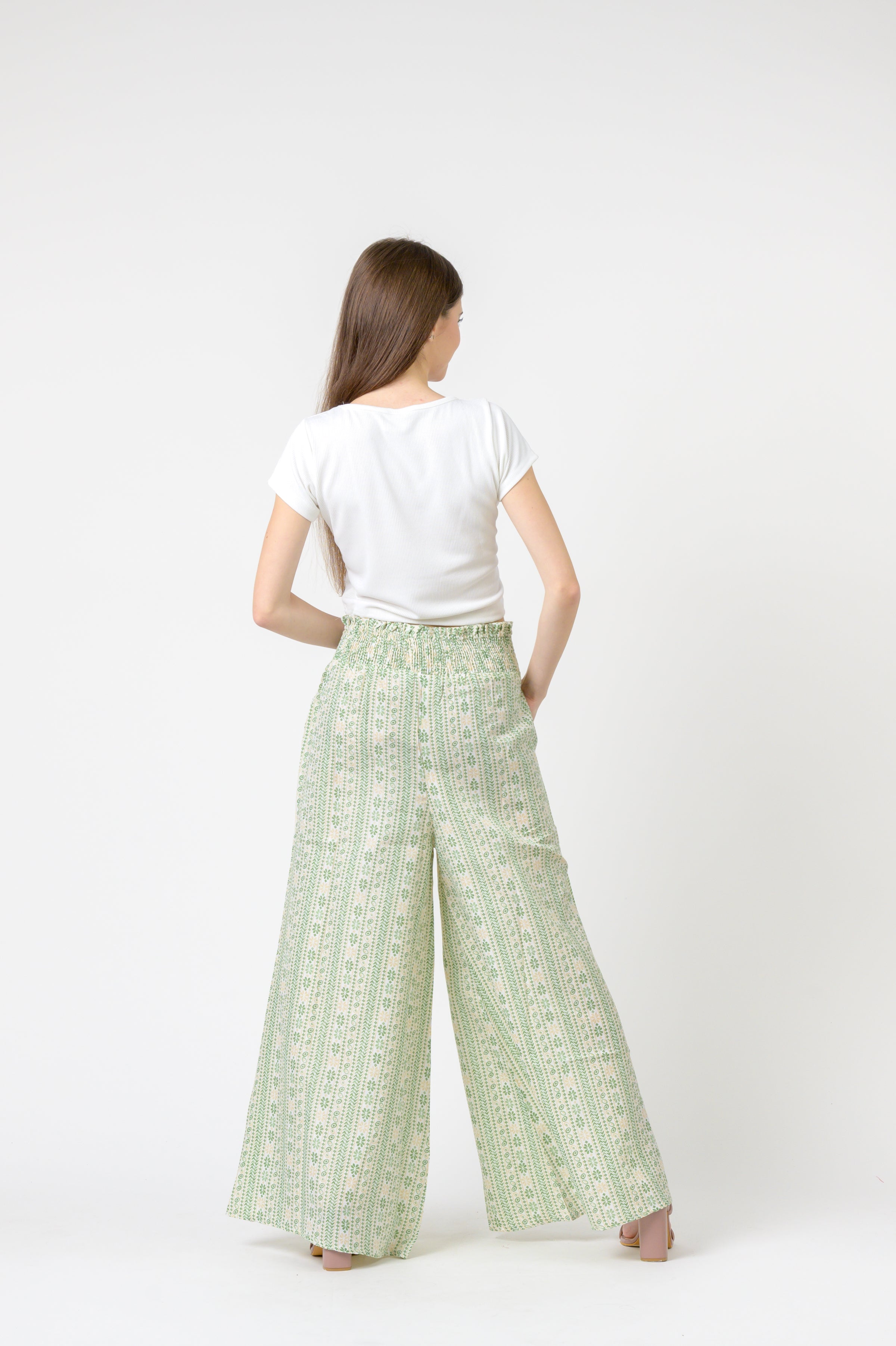 Flower Print Palmas Pants