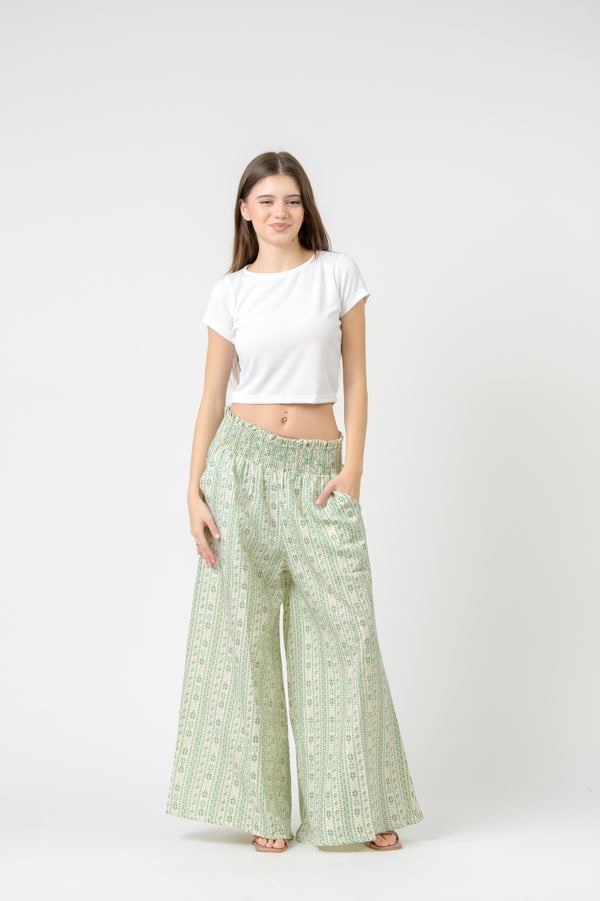 Flower Print Palmas Pants