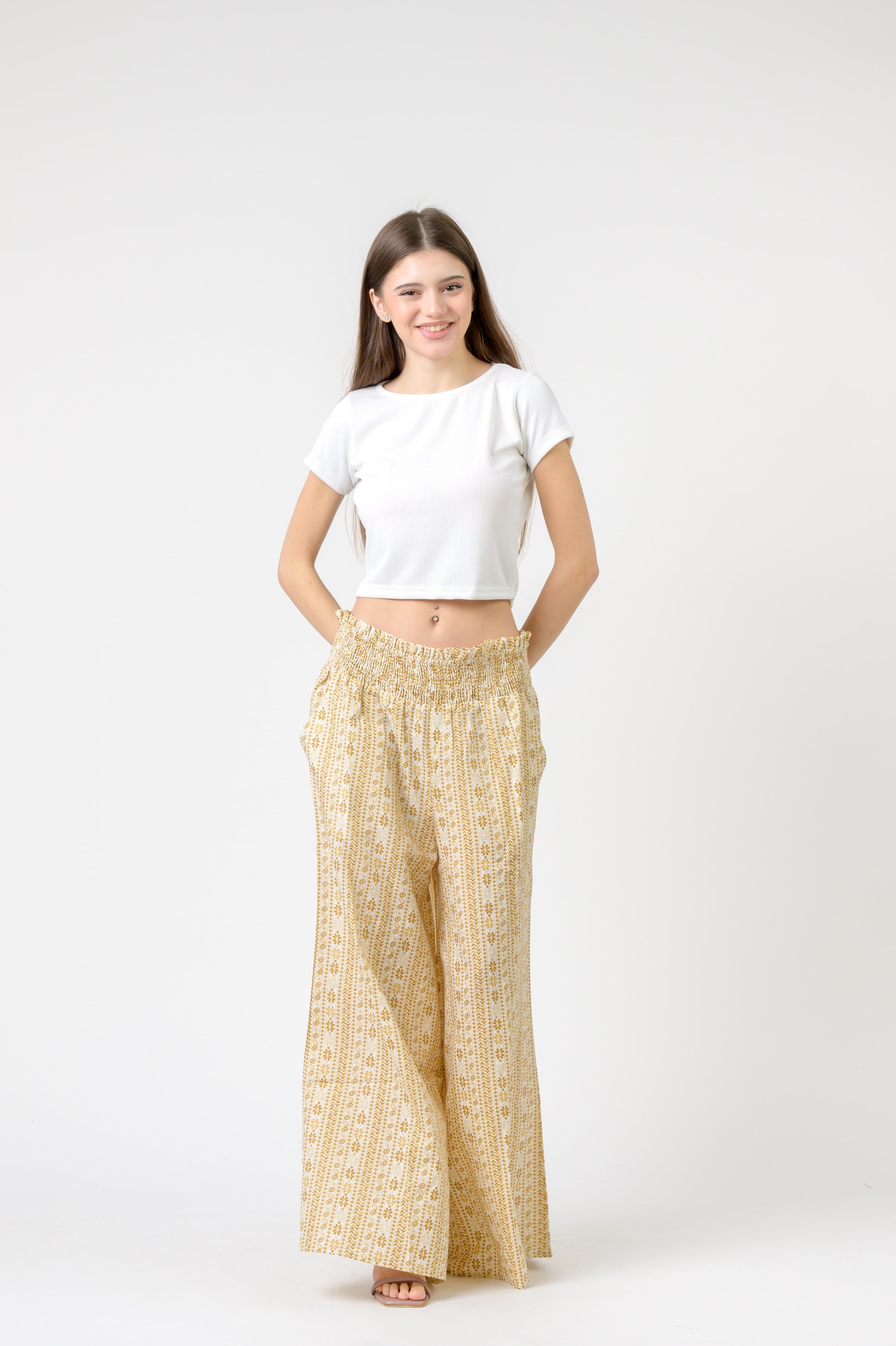 Flower Print Palmas Pants