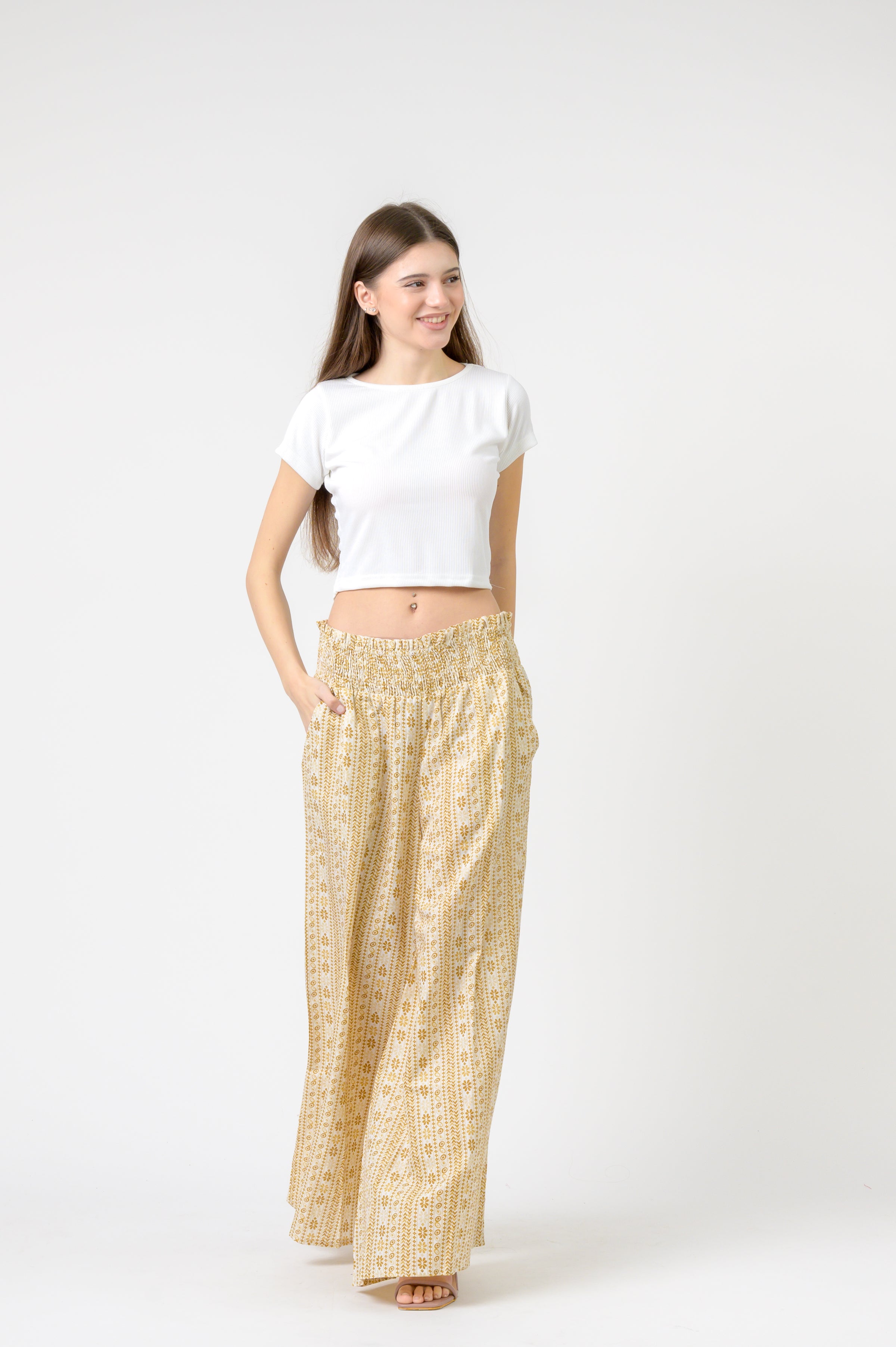 Flower Print Palmas Pants