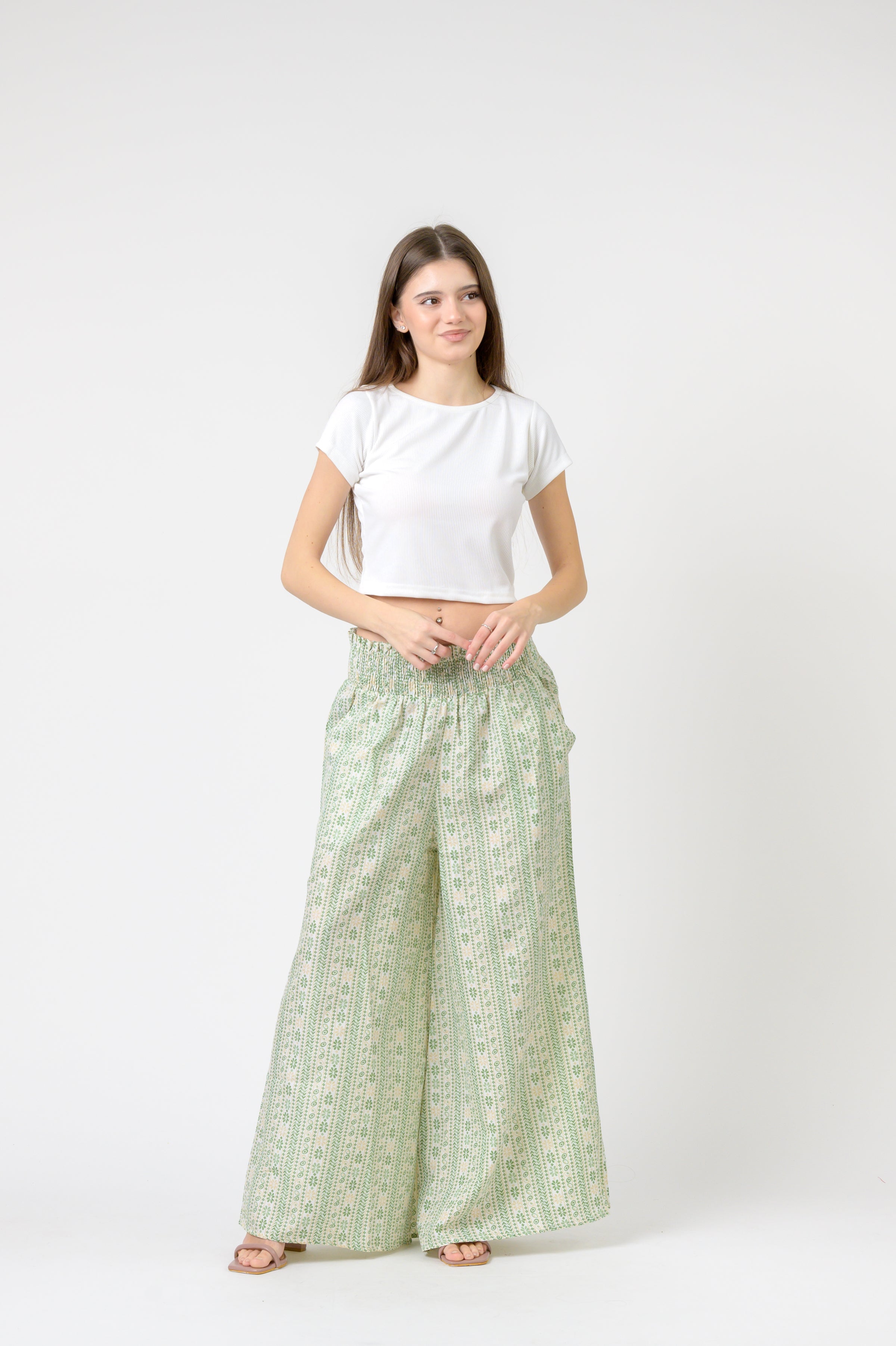 Flower Print Palmas Pants