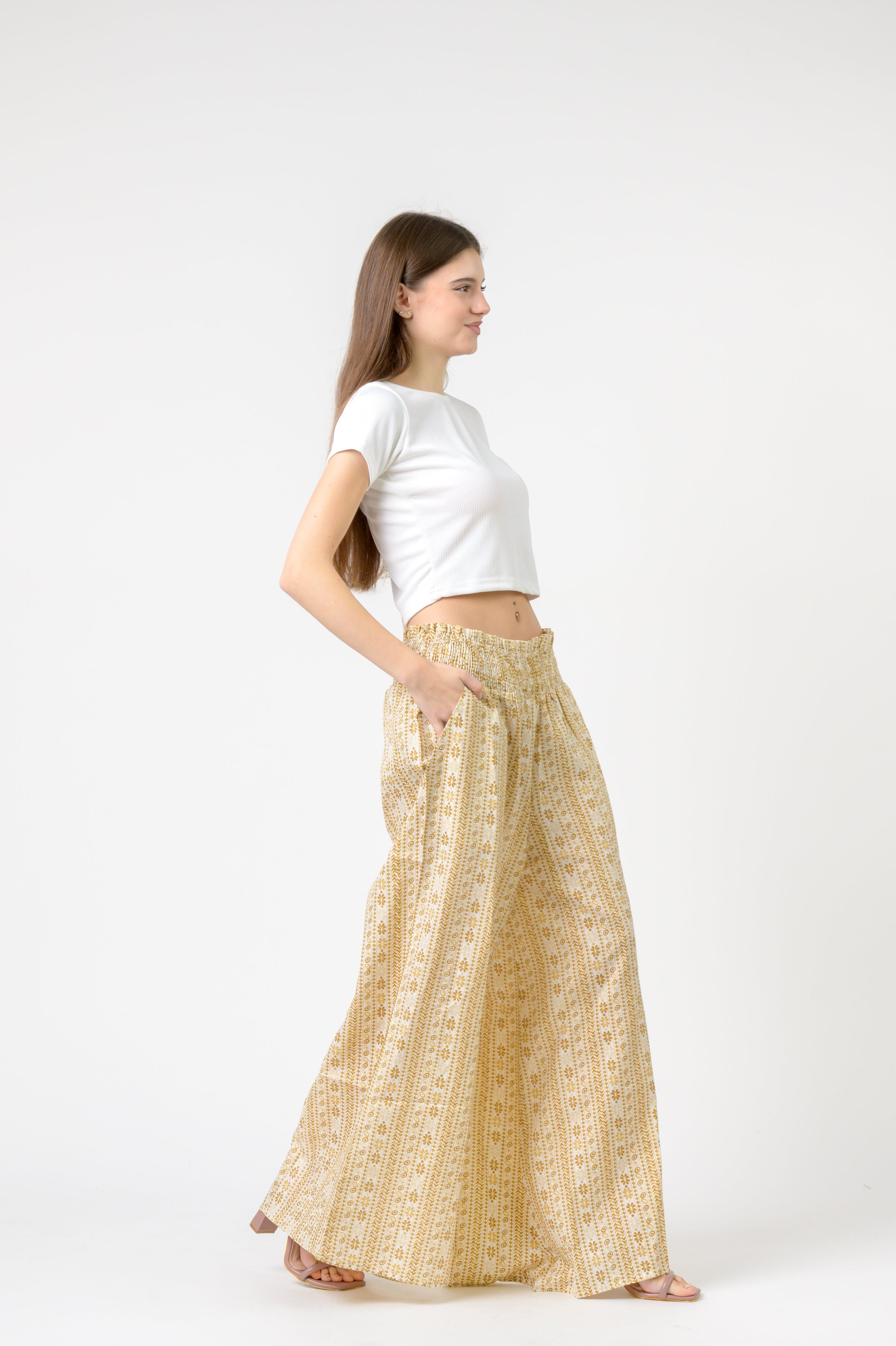 Flower Print Palmas Pants