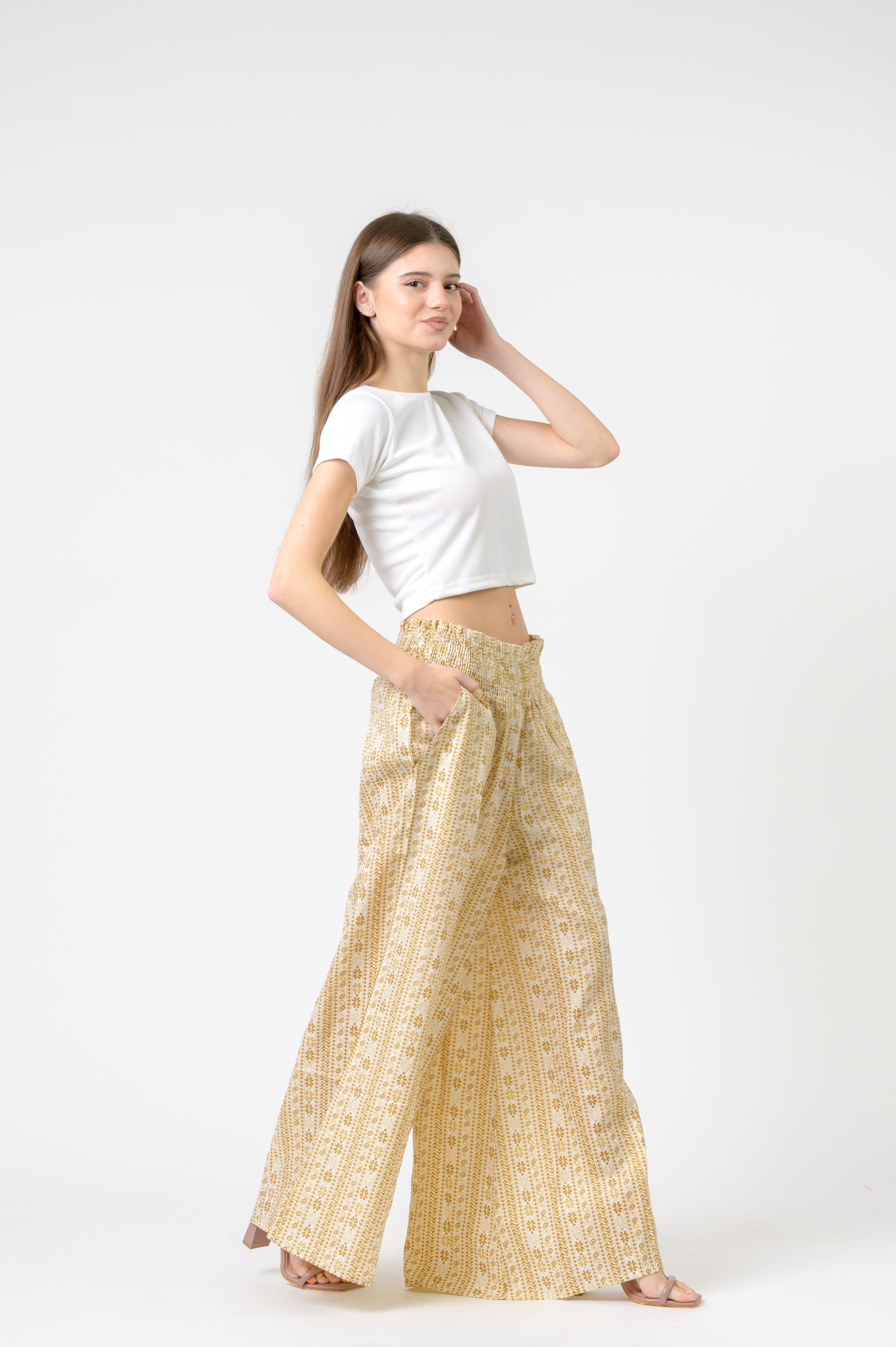 Flower Print Palmas Pants