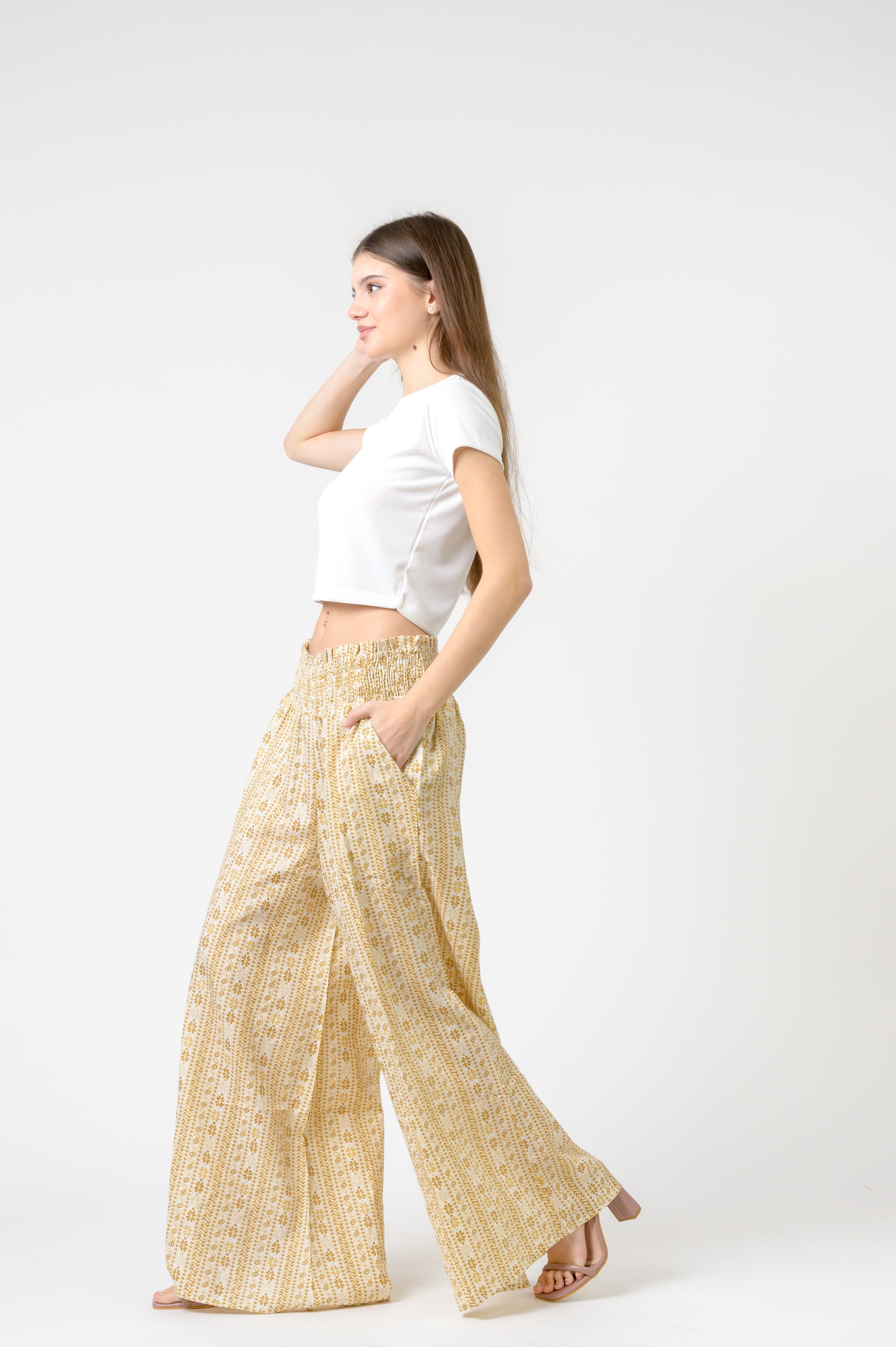 Flower Print Palmas Pants