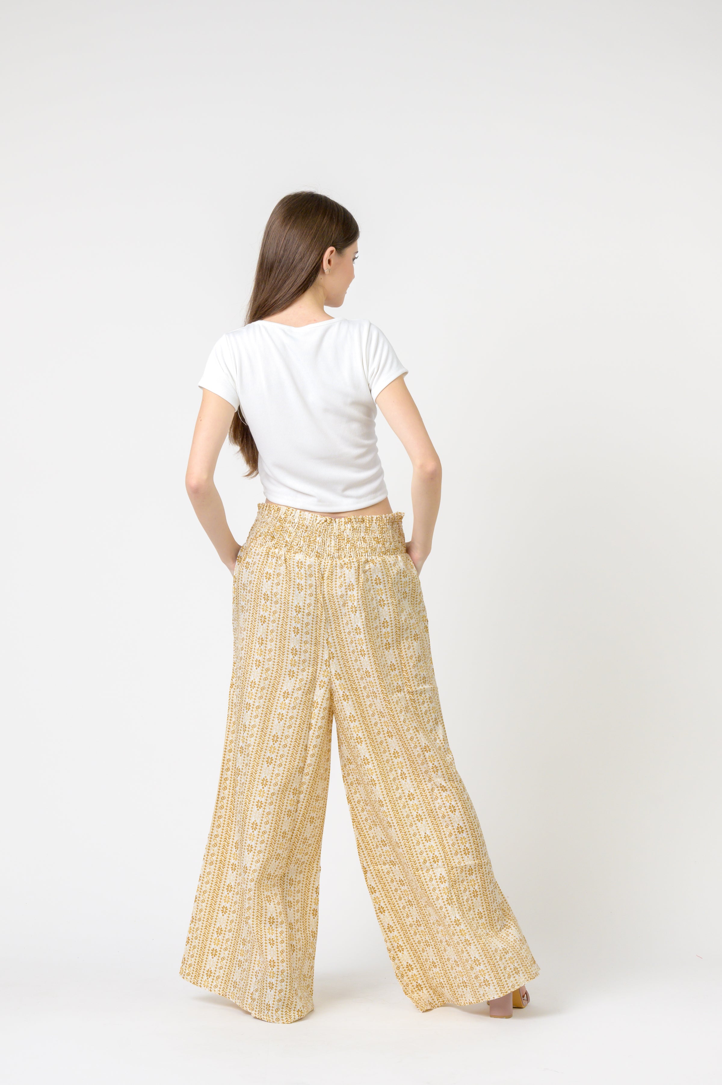 Flower Print Palmas Pants