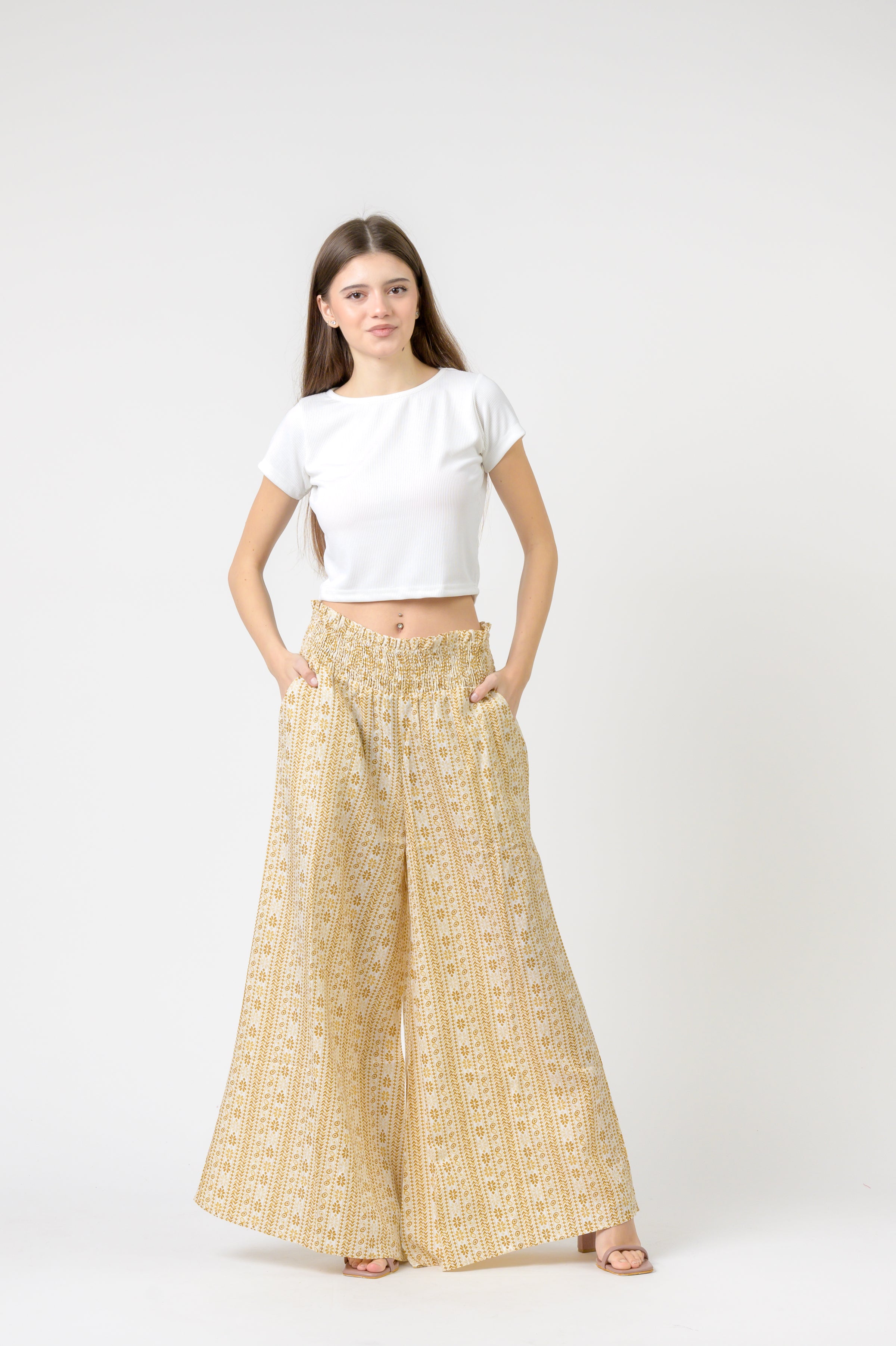 Flower Print Palmas Pants