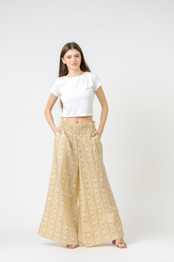 Flower Print Palmas Pants