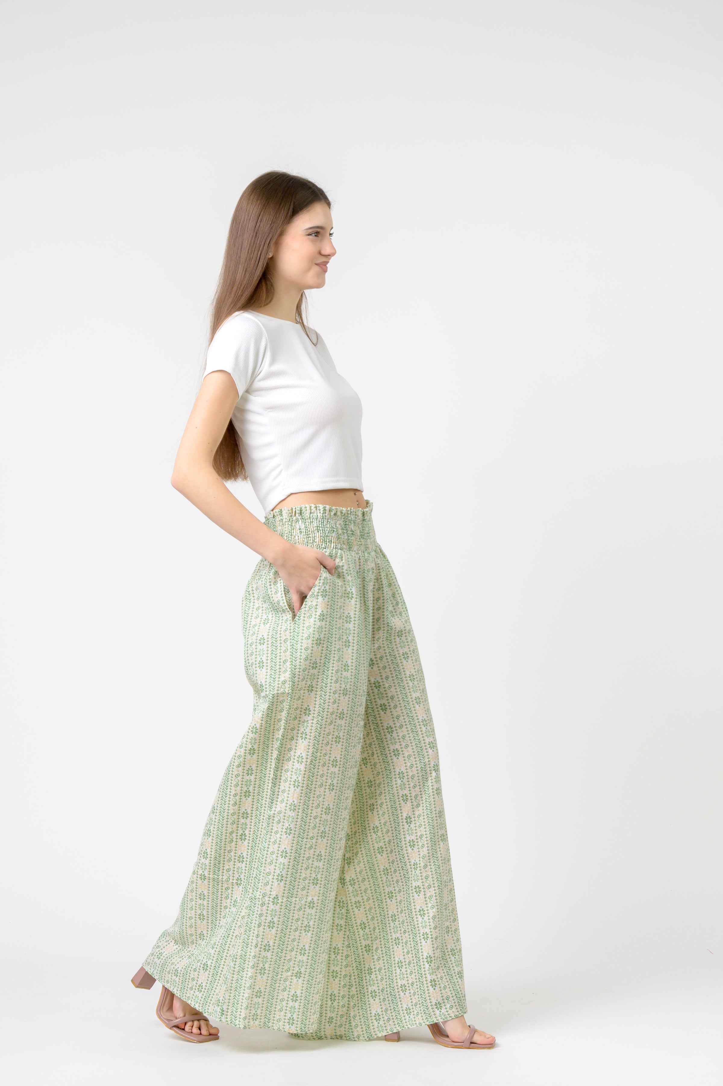 Flower Print Palmas Pants