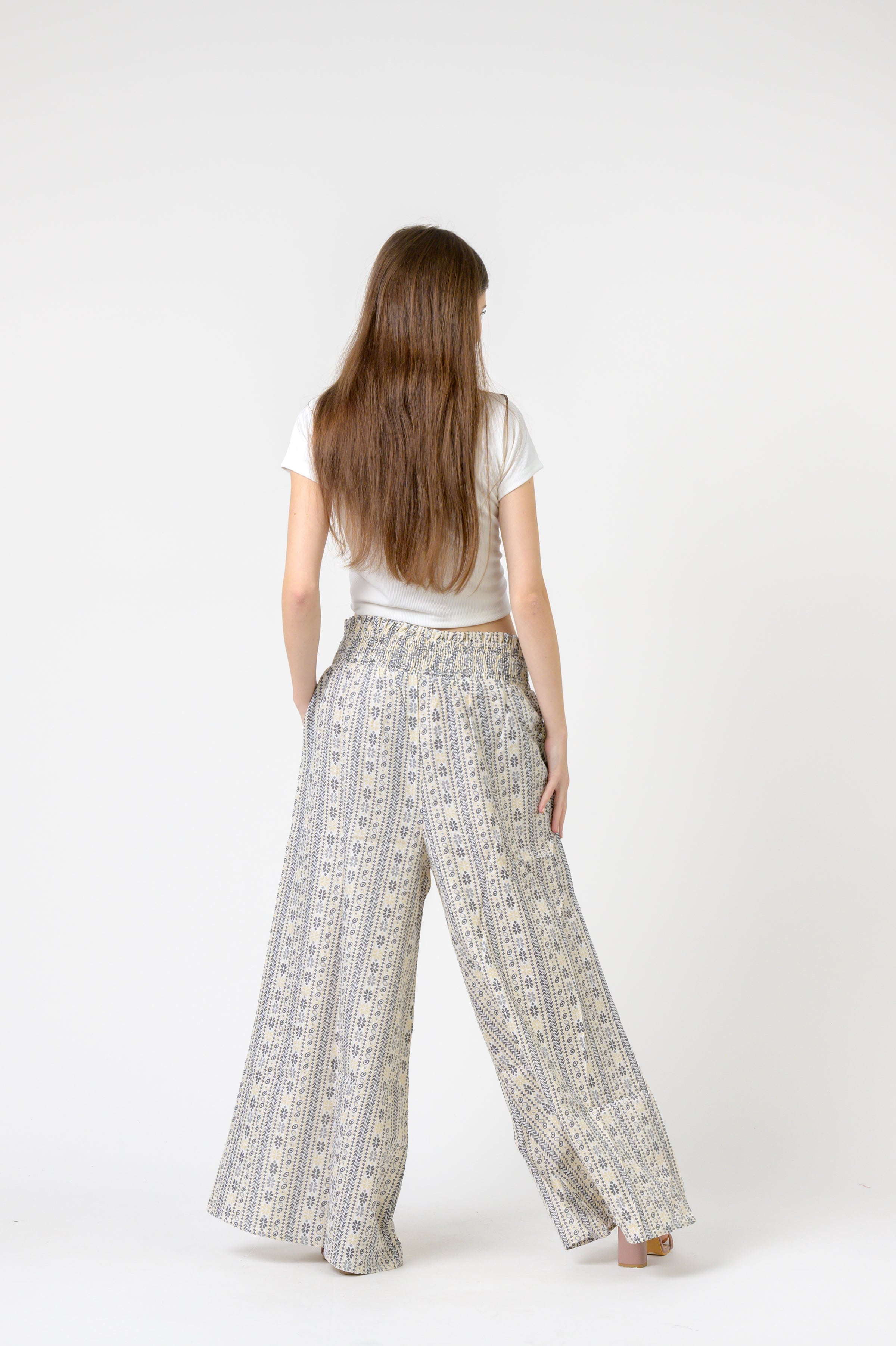 Flower Print Palmas Pants