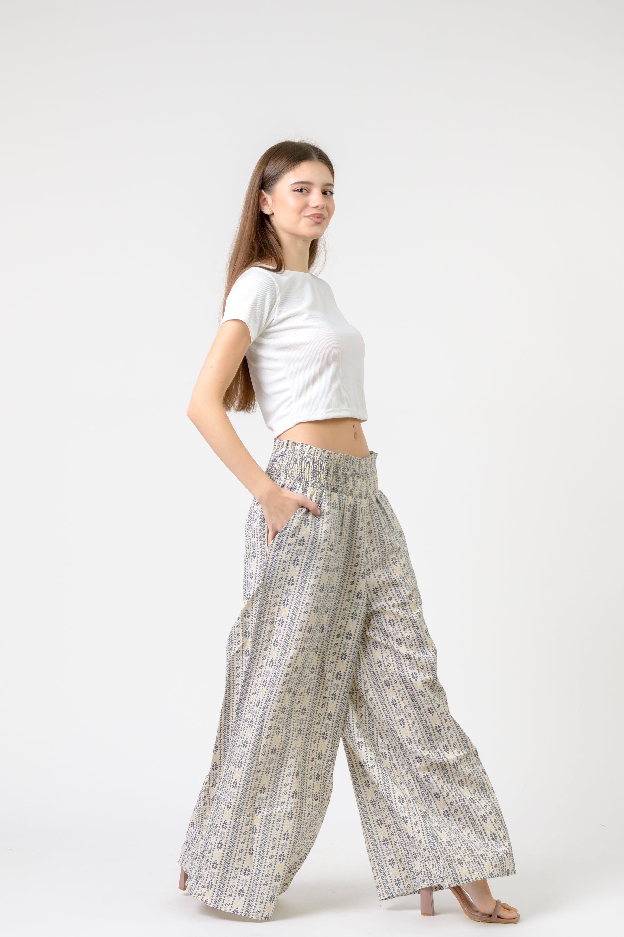 Flower Print Palmas Pants