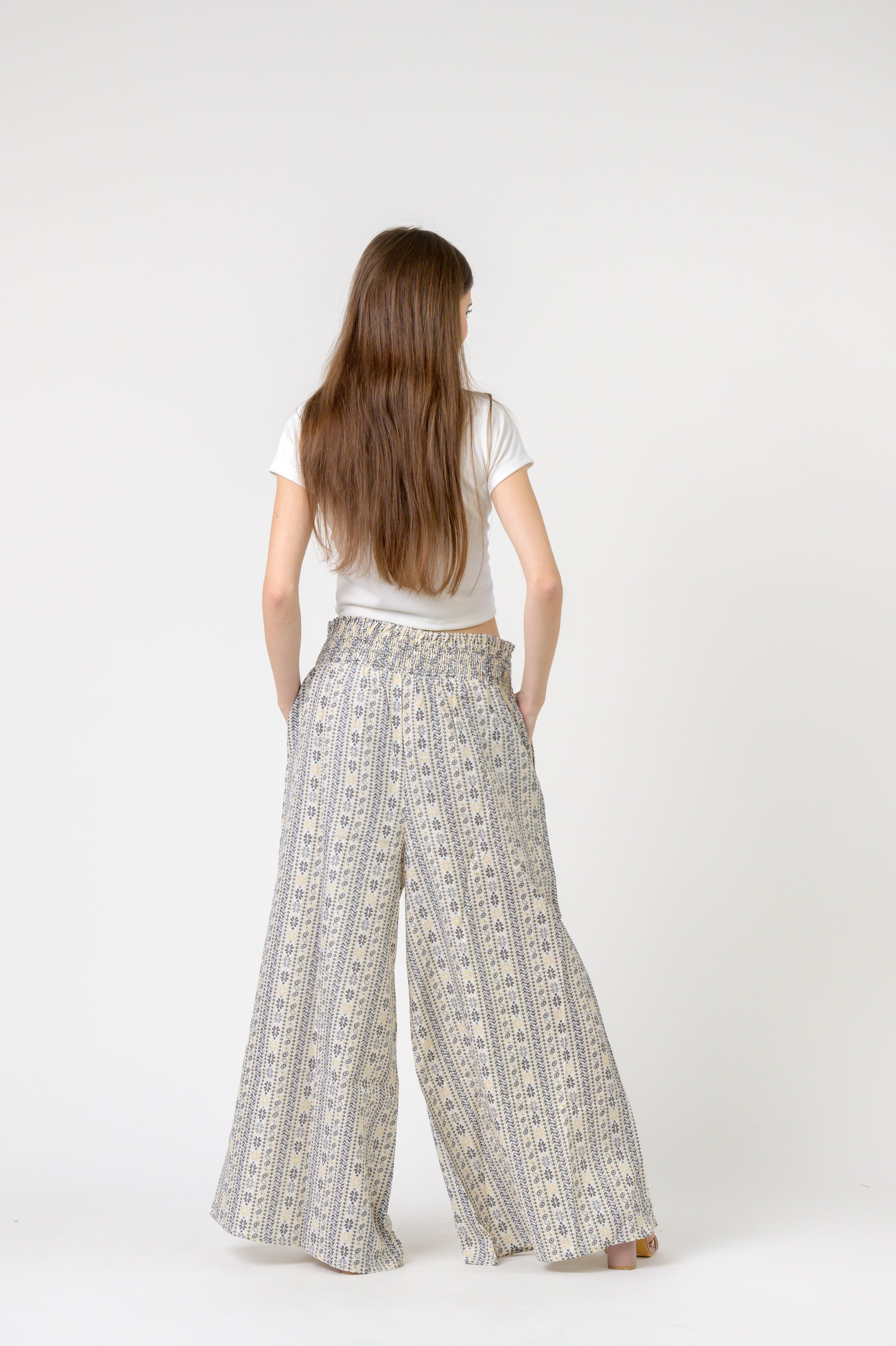 Flower Print Palmas Pants