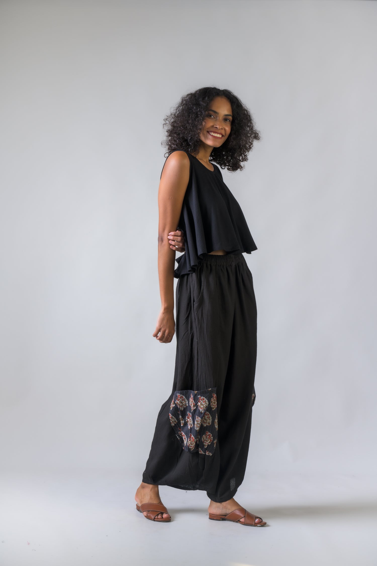 Katha Print Pocket Pants - Assorted