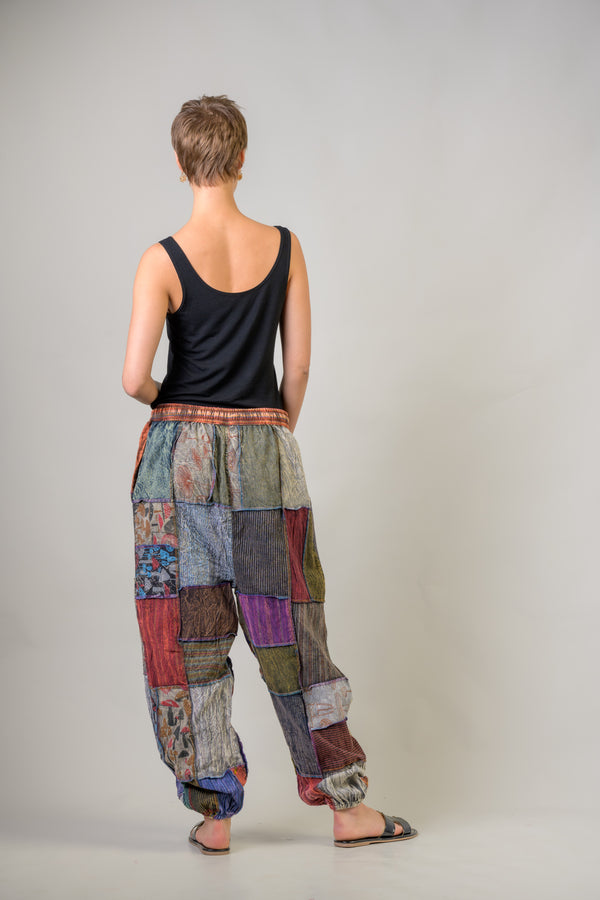 Multicolor Patch Pants