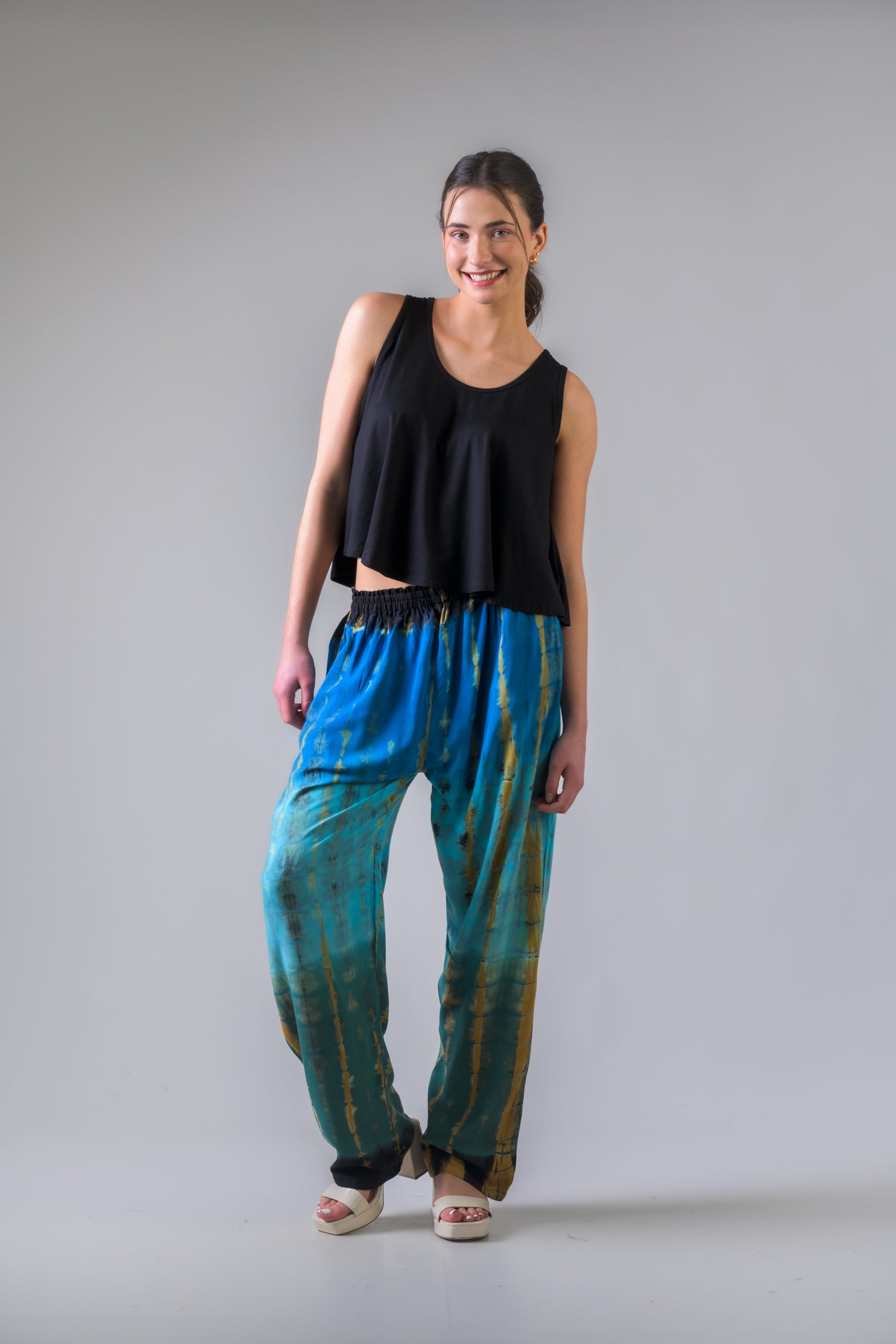 Color Pattern Pants - Assorted
