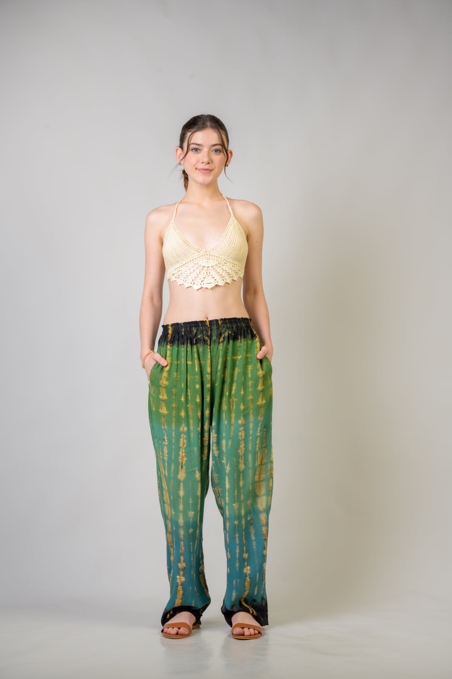 Color Pattern Pants - Assorted