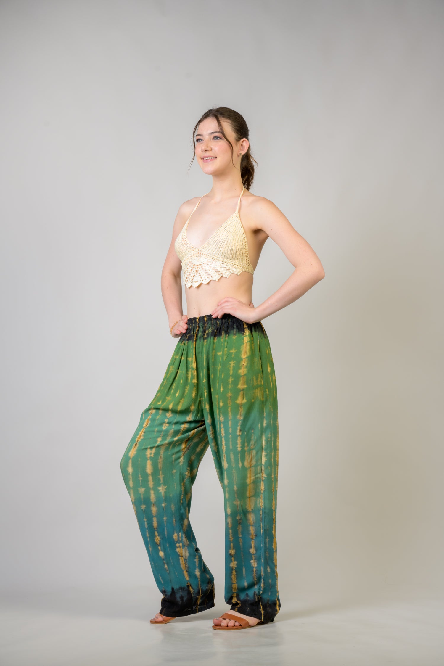 Color Pattern Pants - Assorted