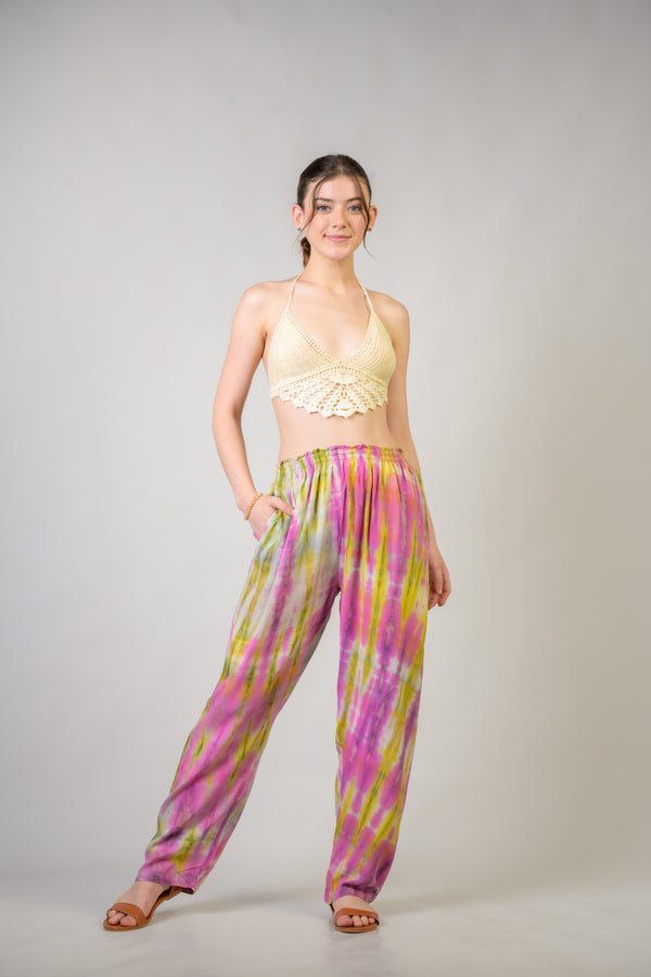 Color Pattern Pants - Assorted