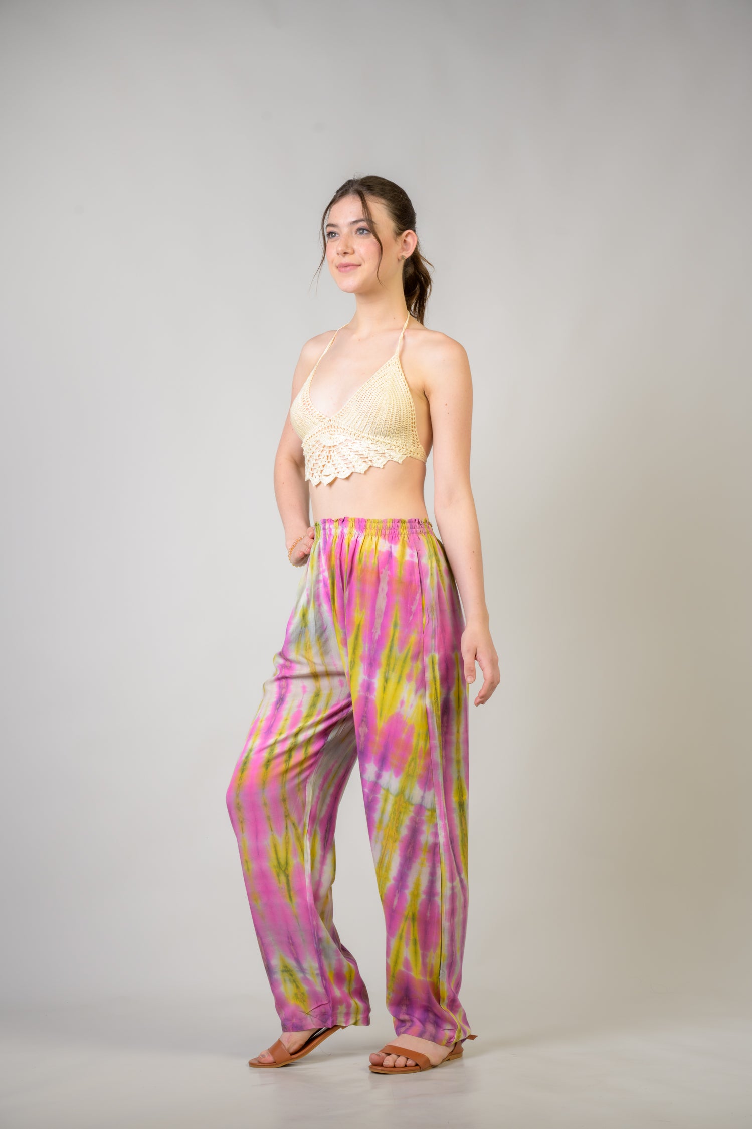 Color Pattern Pants - Assorted