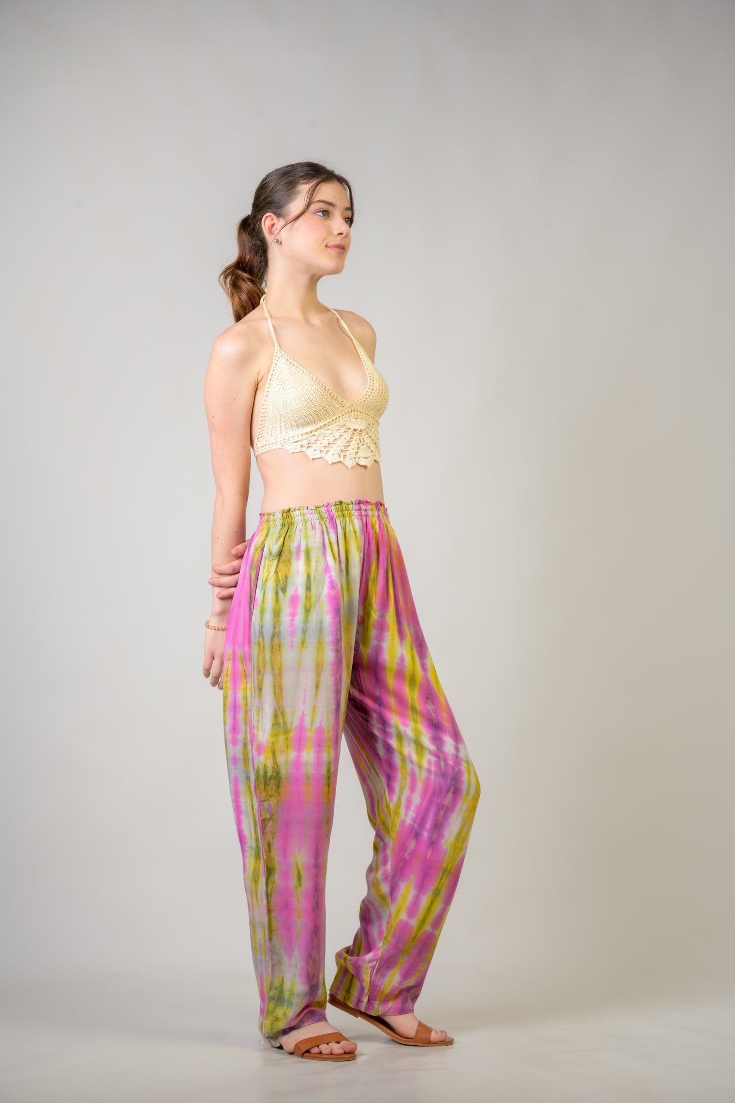 Color Pattern Pants - Assorted
