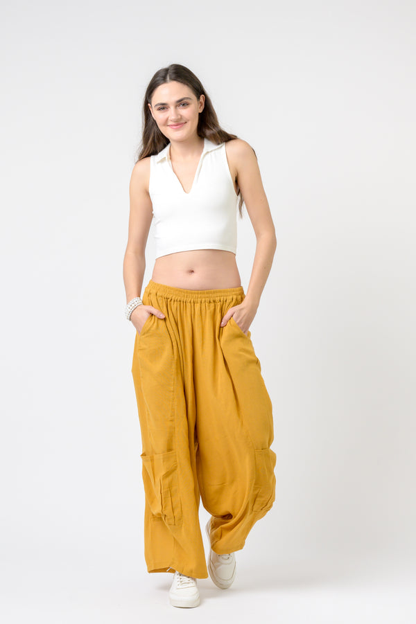 Ava Pants - Mustard