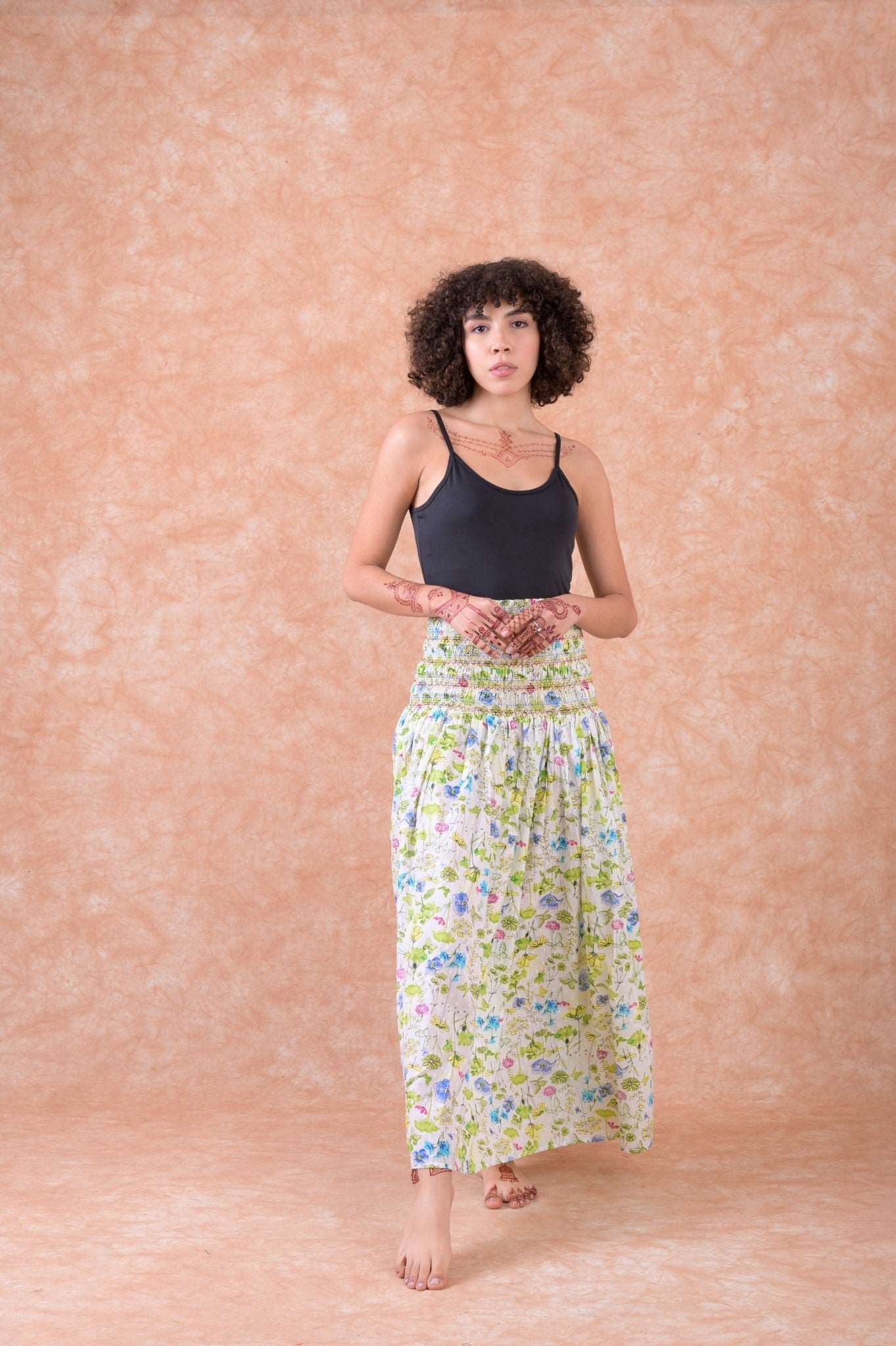 Pattern Print Skirt Rhea Fashion