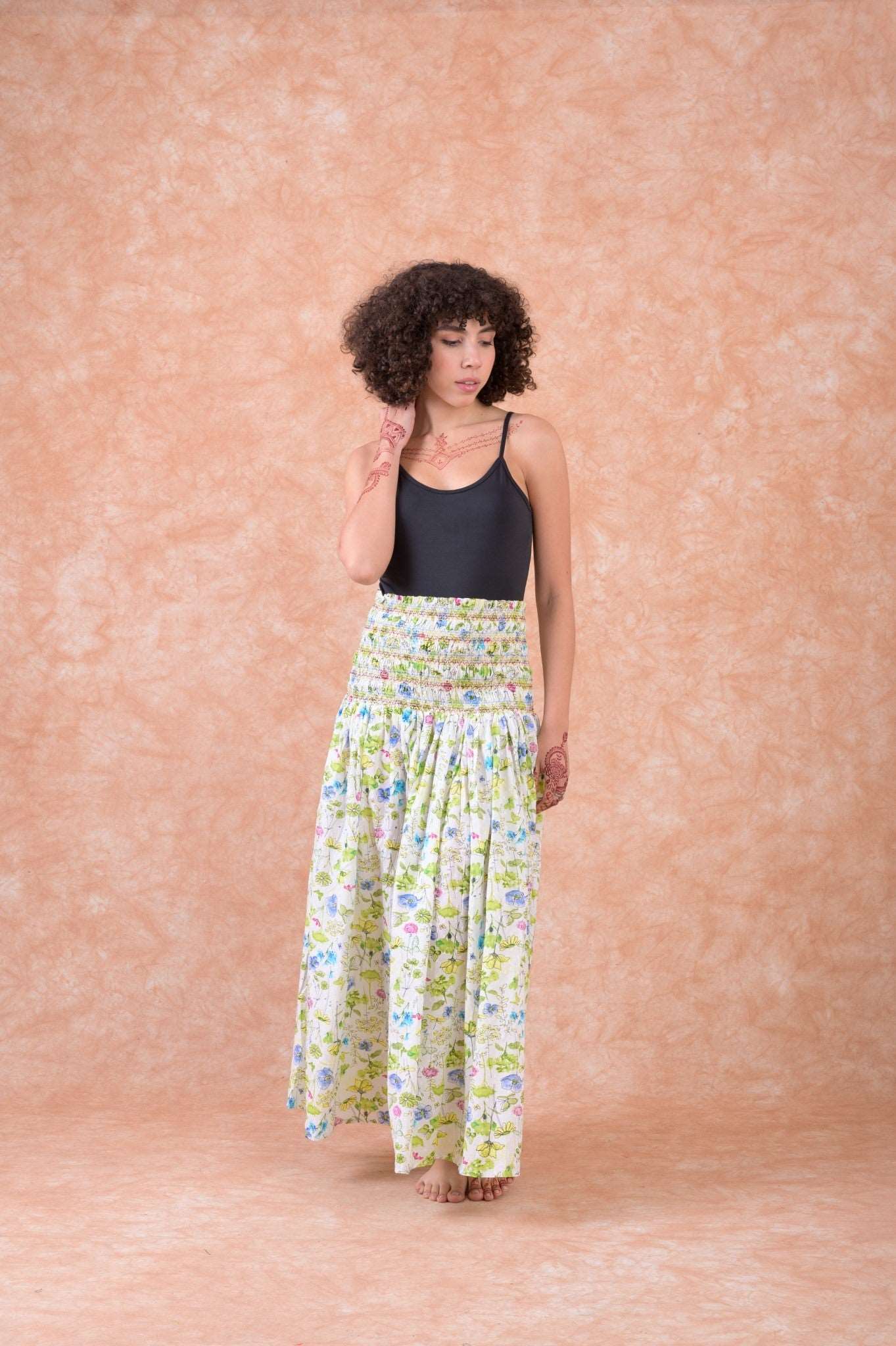 Pattern Print Skirt Rhea Fashion