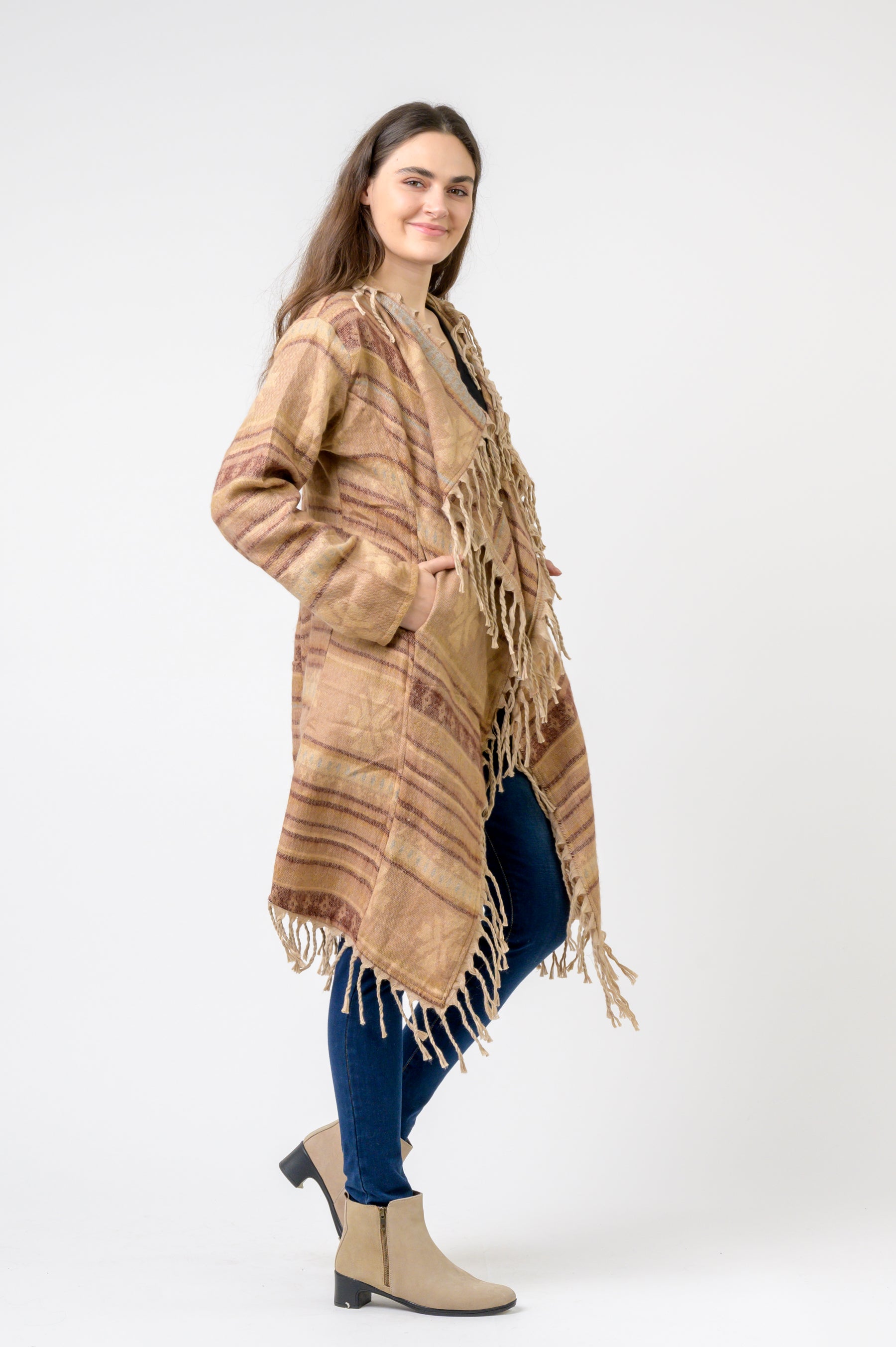 Nepali Plain Jhalar Robe - Assorted