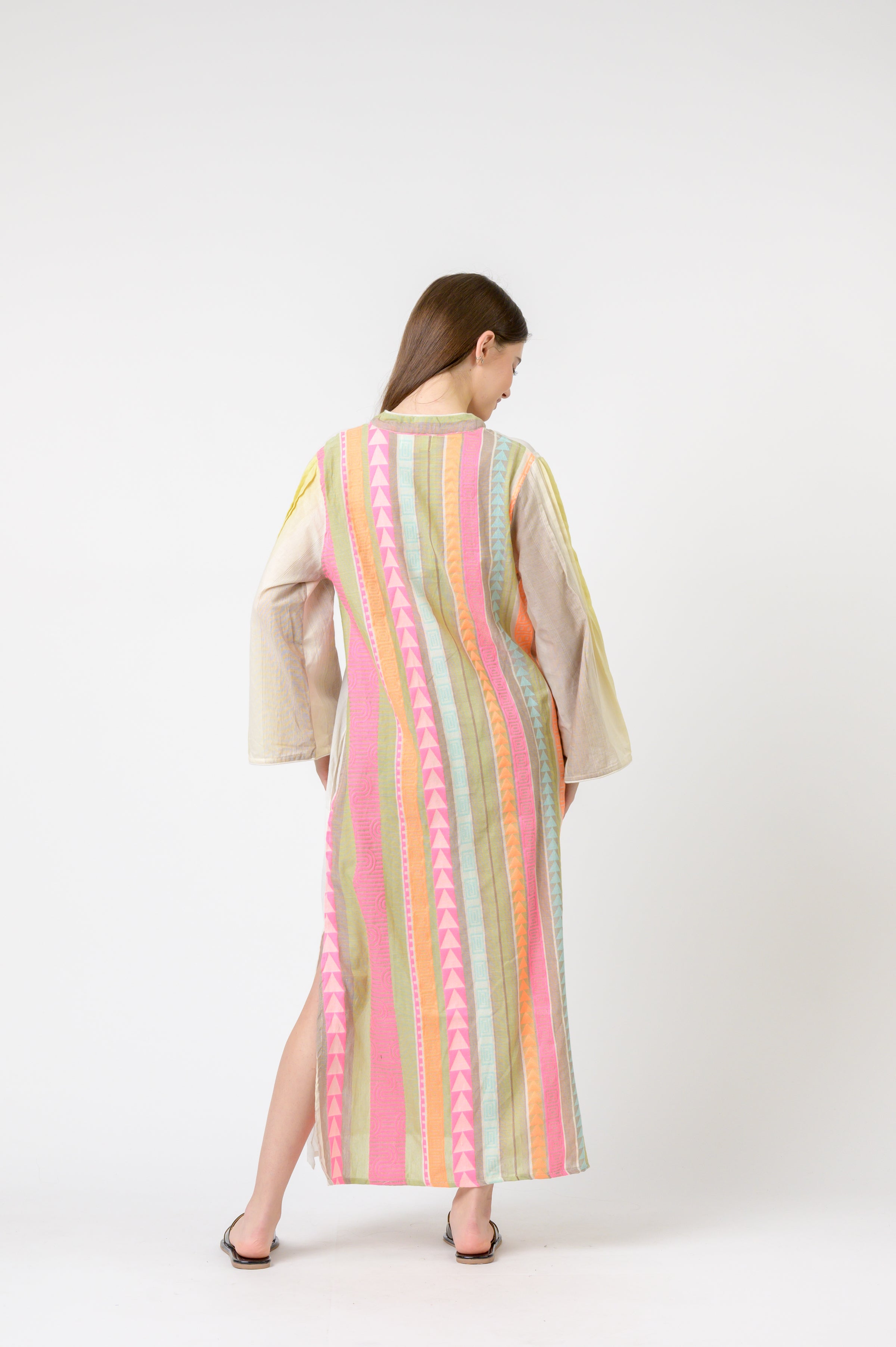 Rhea Full Length Print Kaftan