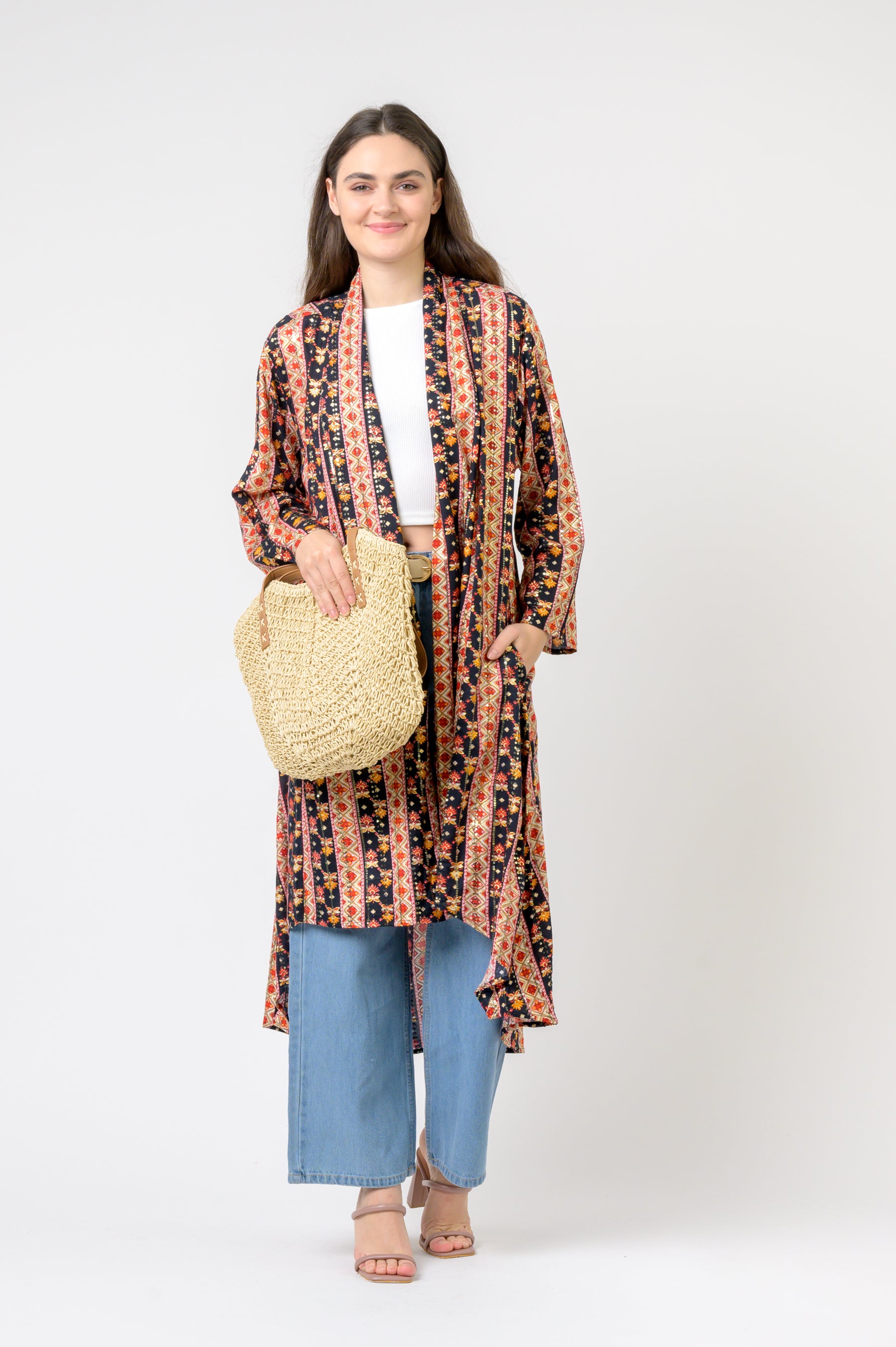 Banded Fashion Duster