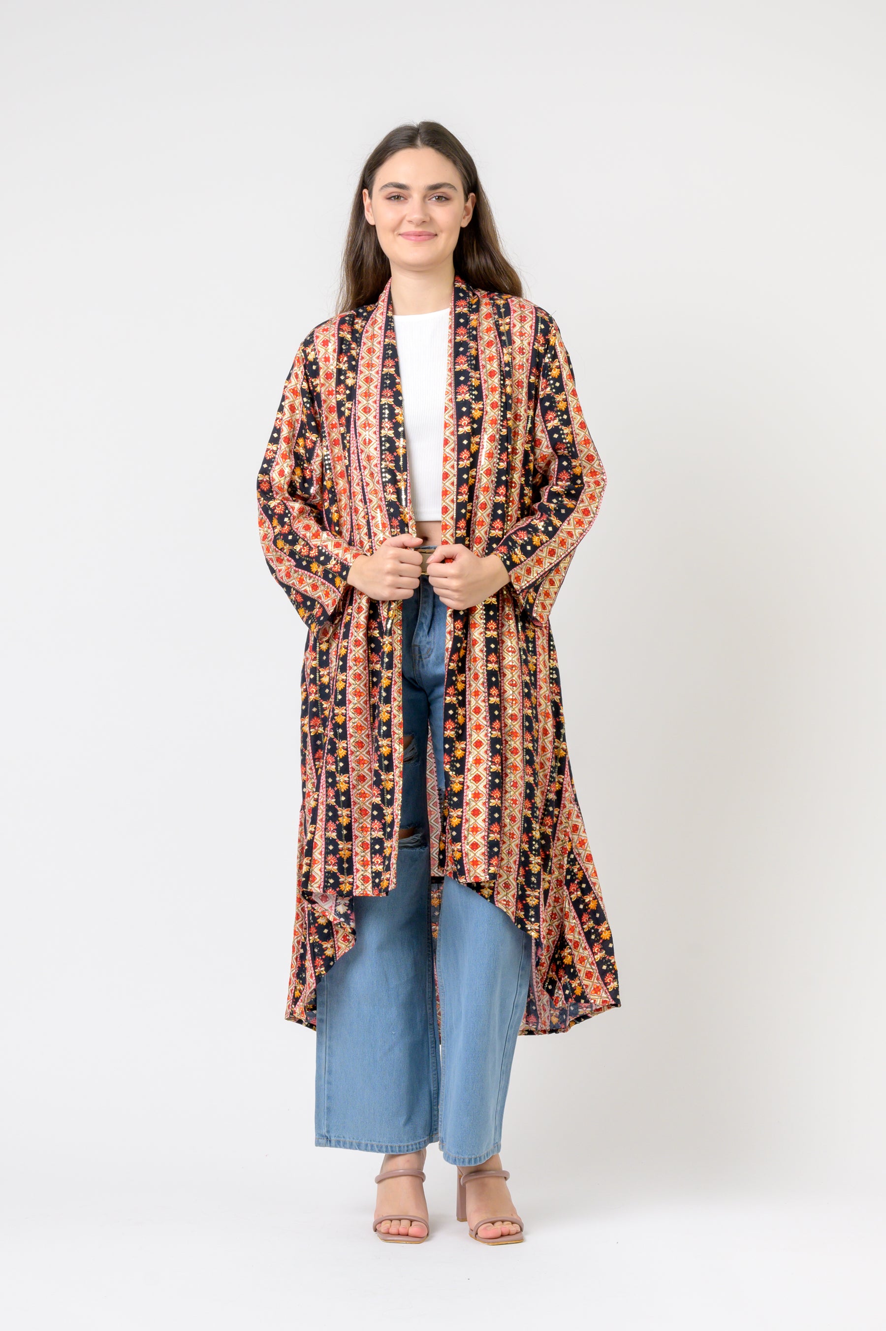 Banded Fashion Duster